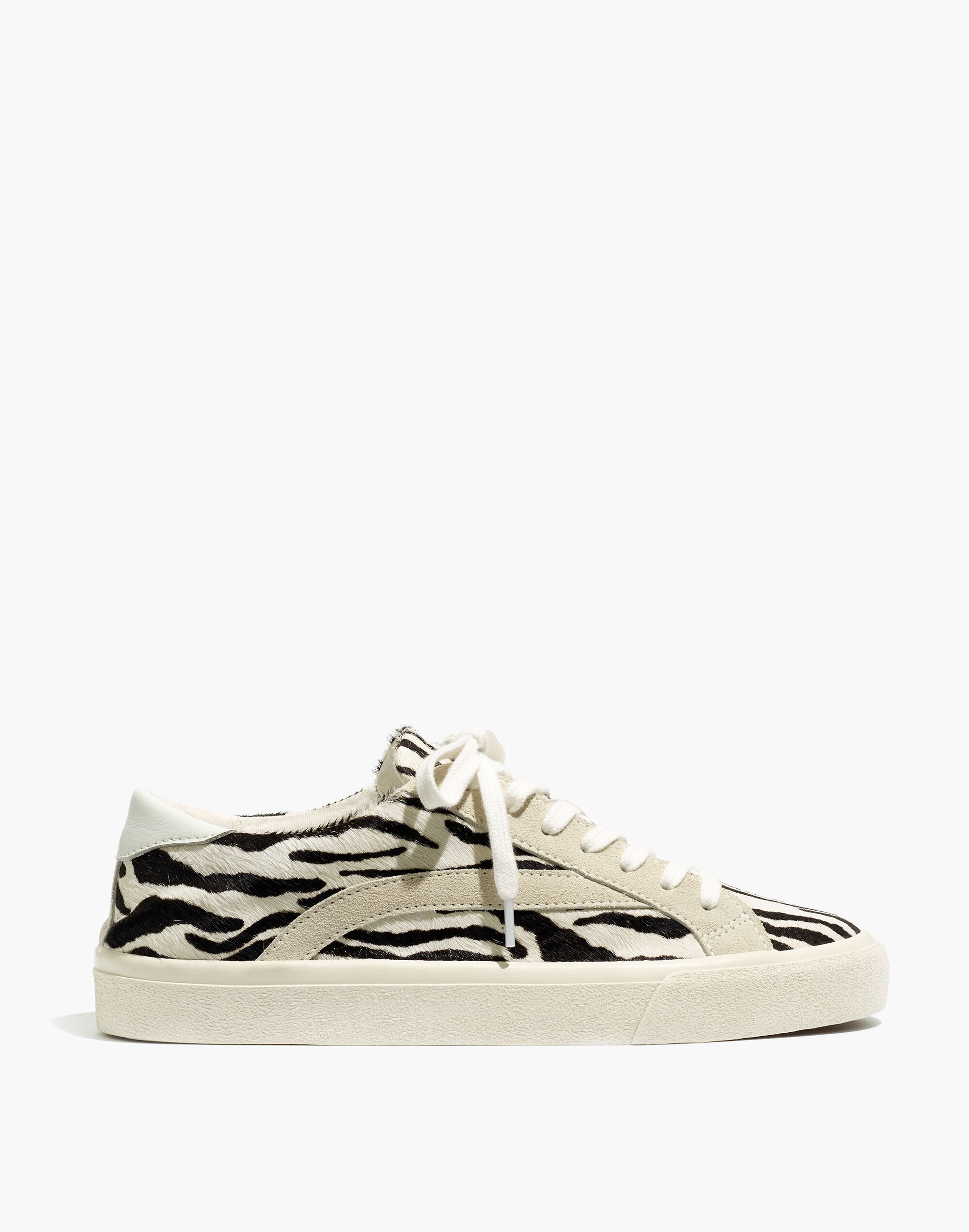 Sidewalk Low-Top Sneakers in Zebra Calf Hair