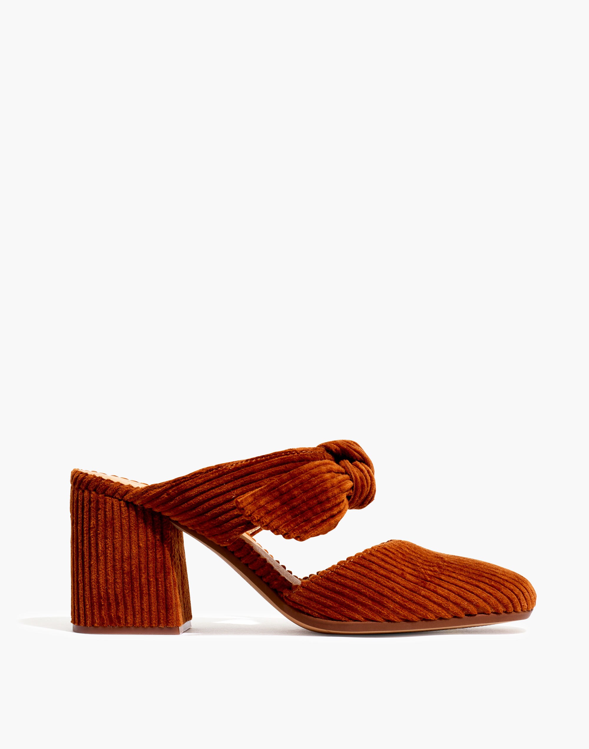 The Zoe Bow Mule in Corduroy