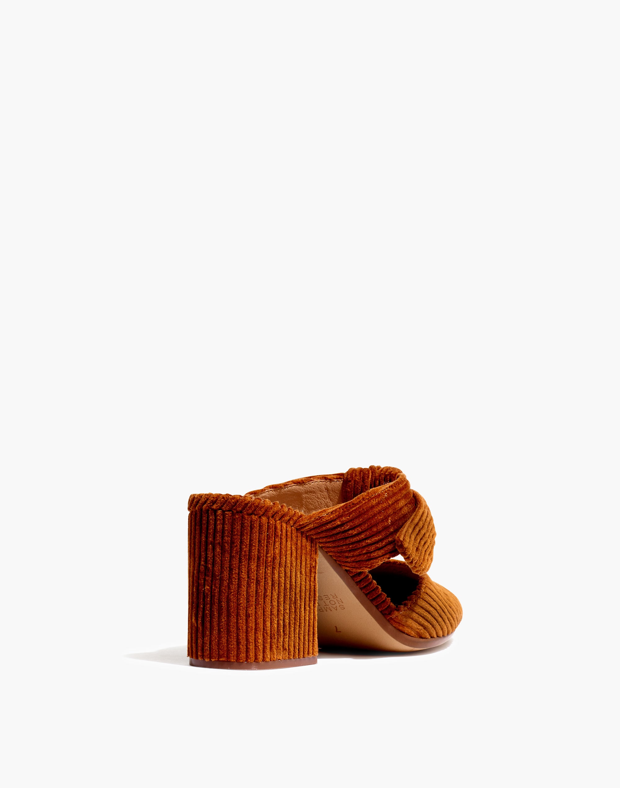 The Zoe Bow Mule in Corduroy