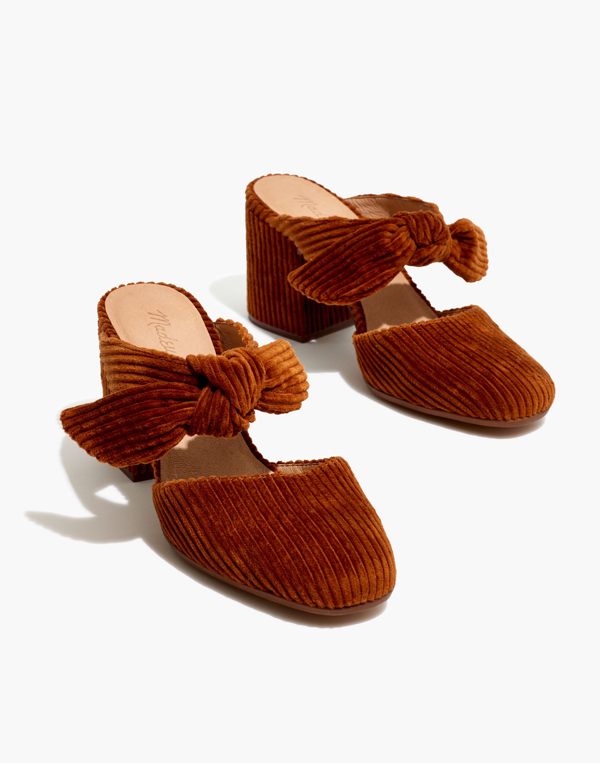 The Zoe Bow Mule in Corduroy