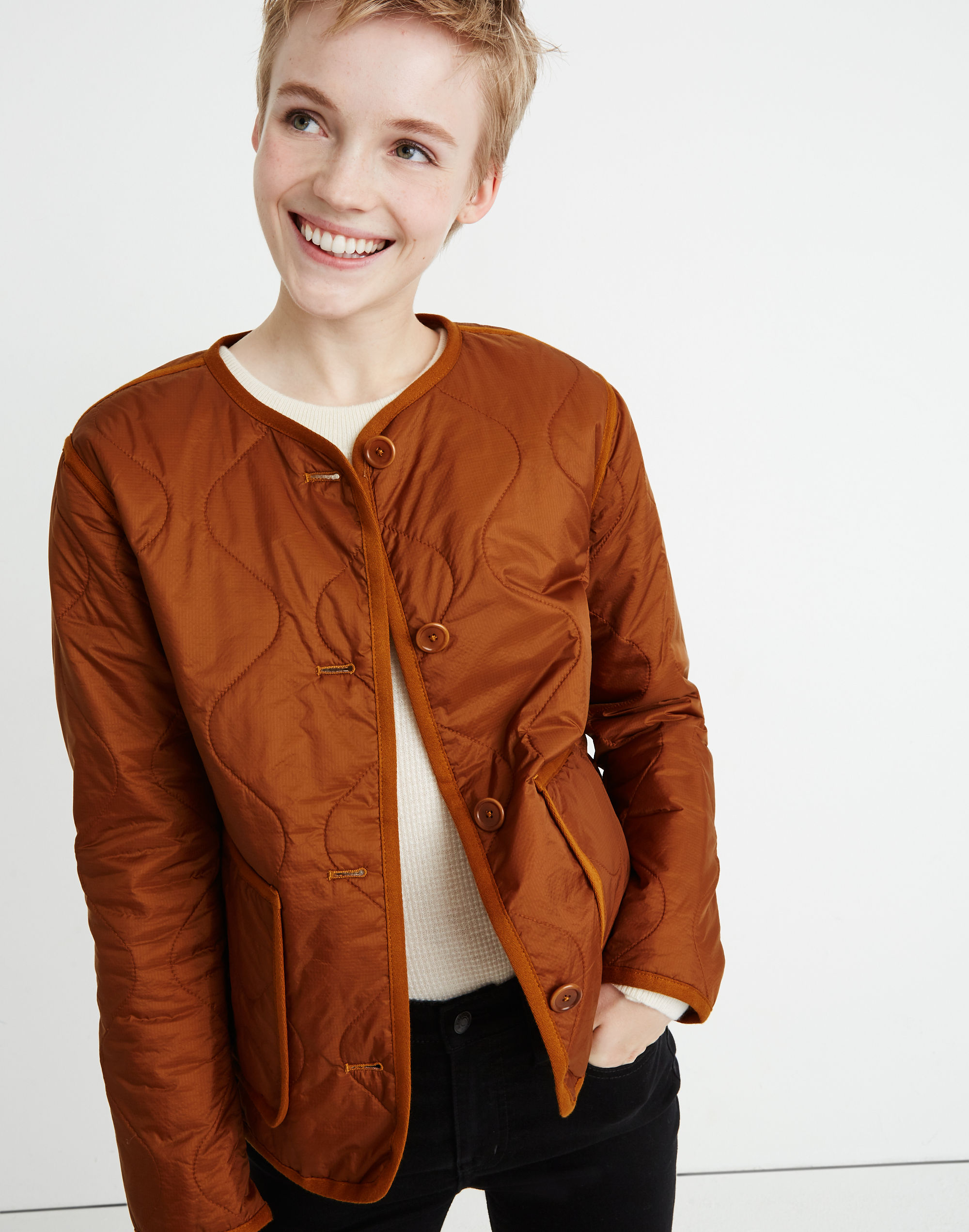 quilted liner jacket