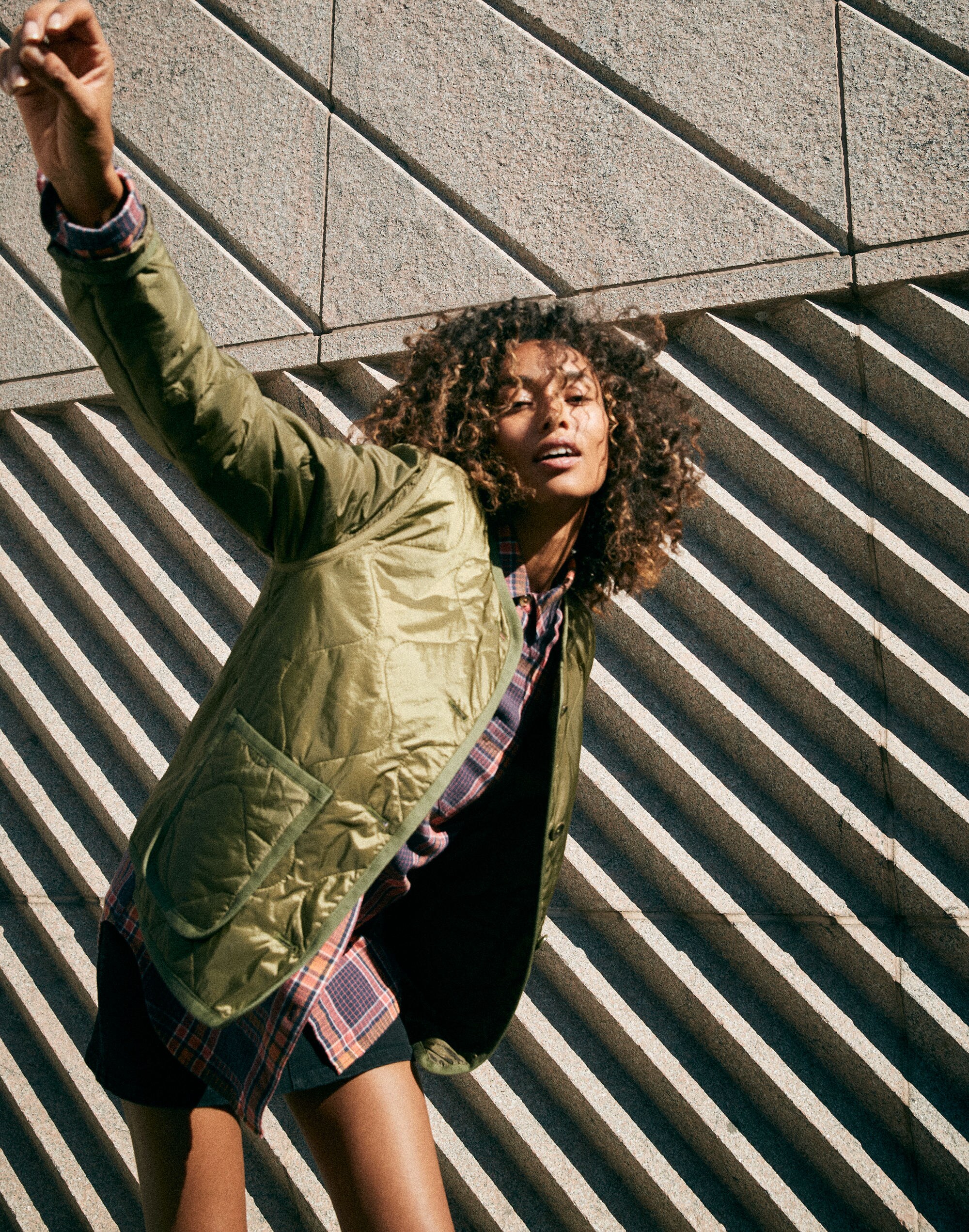madewell quilted wrap jacket
