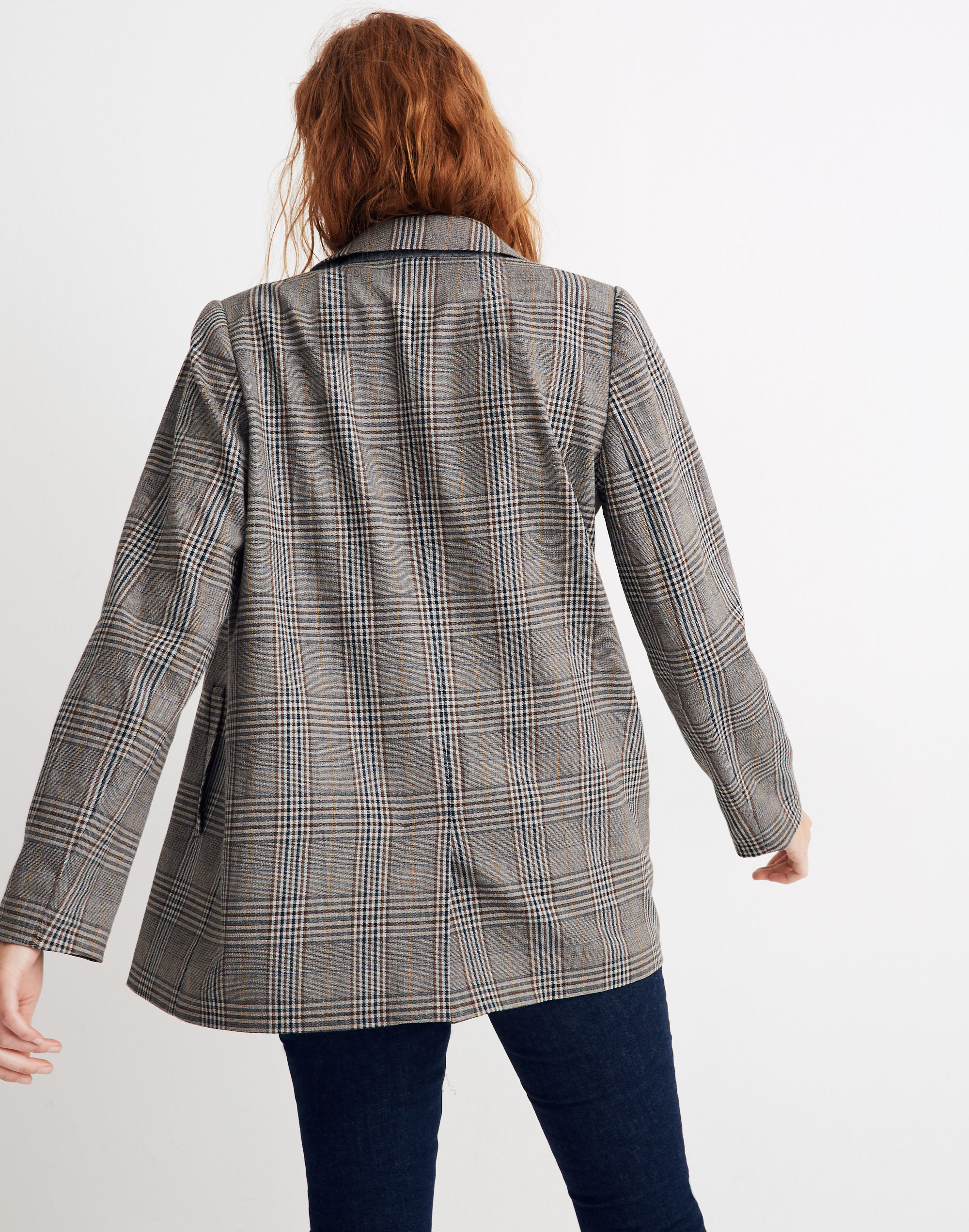 Caldwell Double-Breasted Blazer in Menswear Plaid