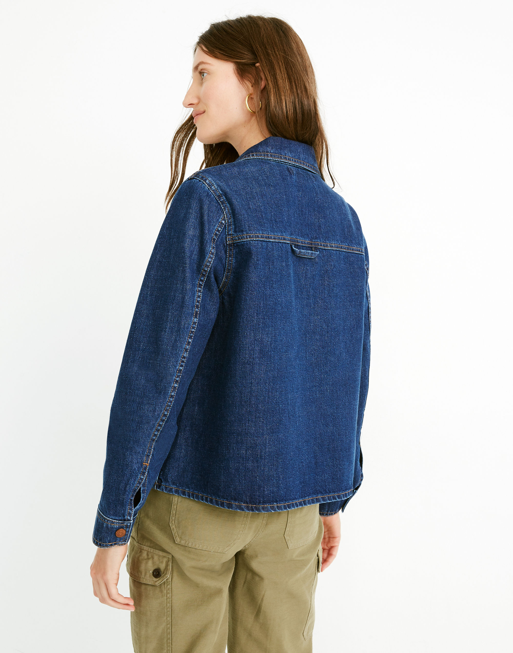 Denim Shirt Jacket in Hilliard Wash