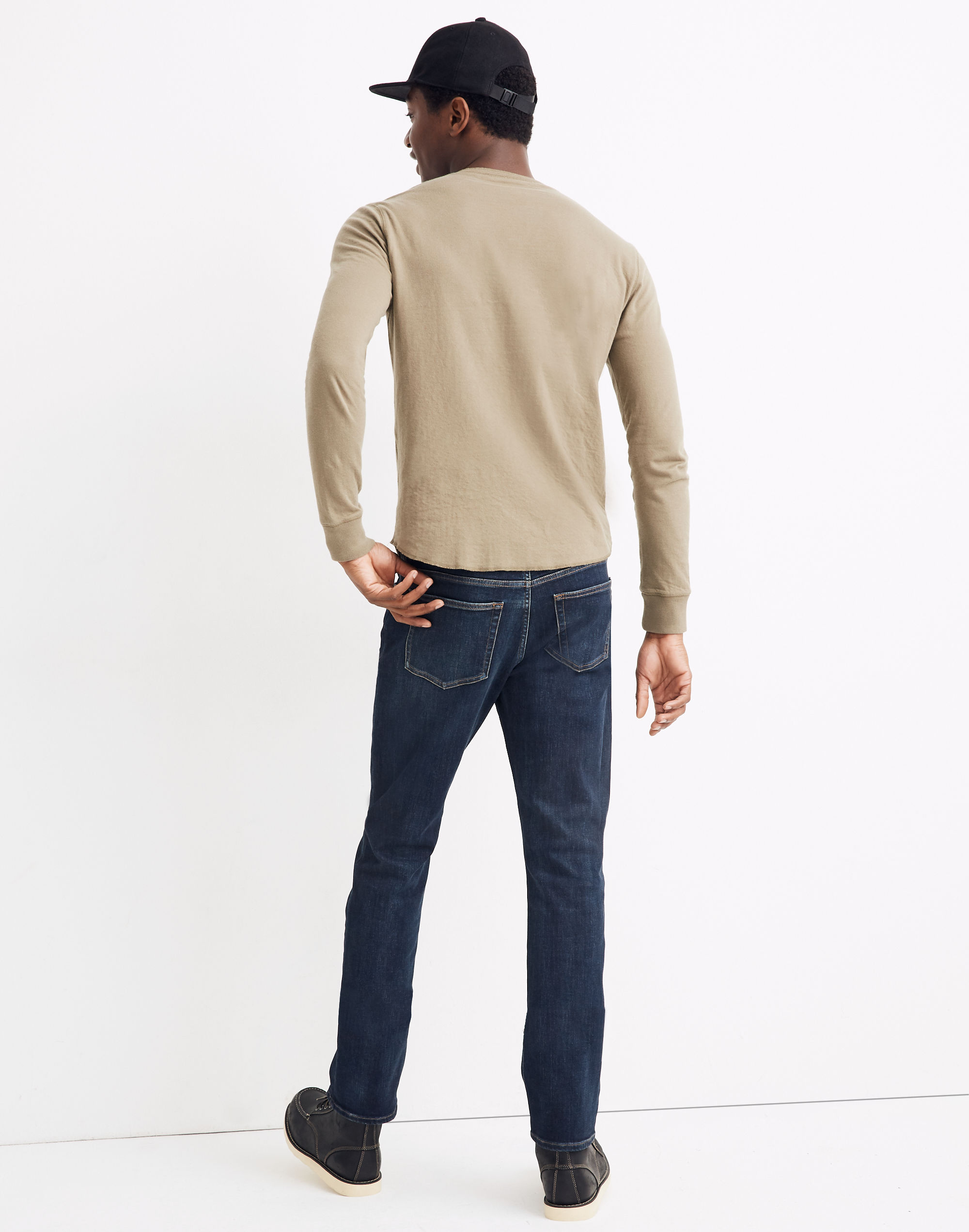 Straight Everyday Flex Jeans in Utica Wash: THERMOLITE&reg; Edition
