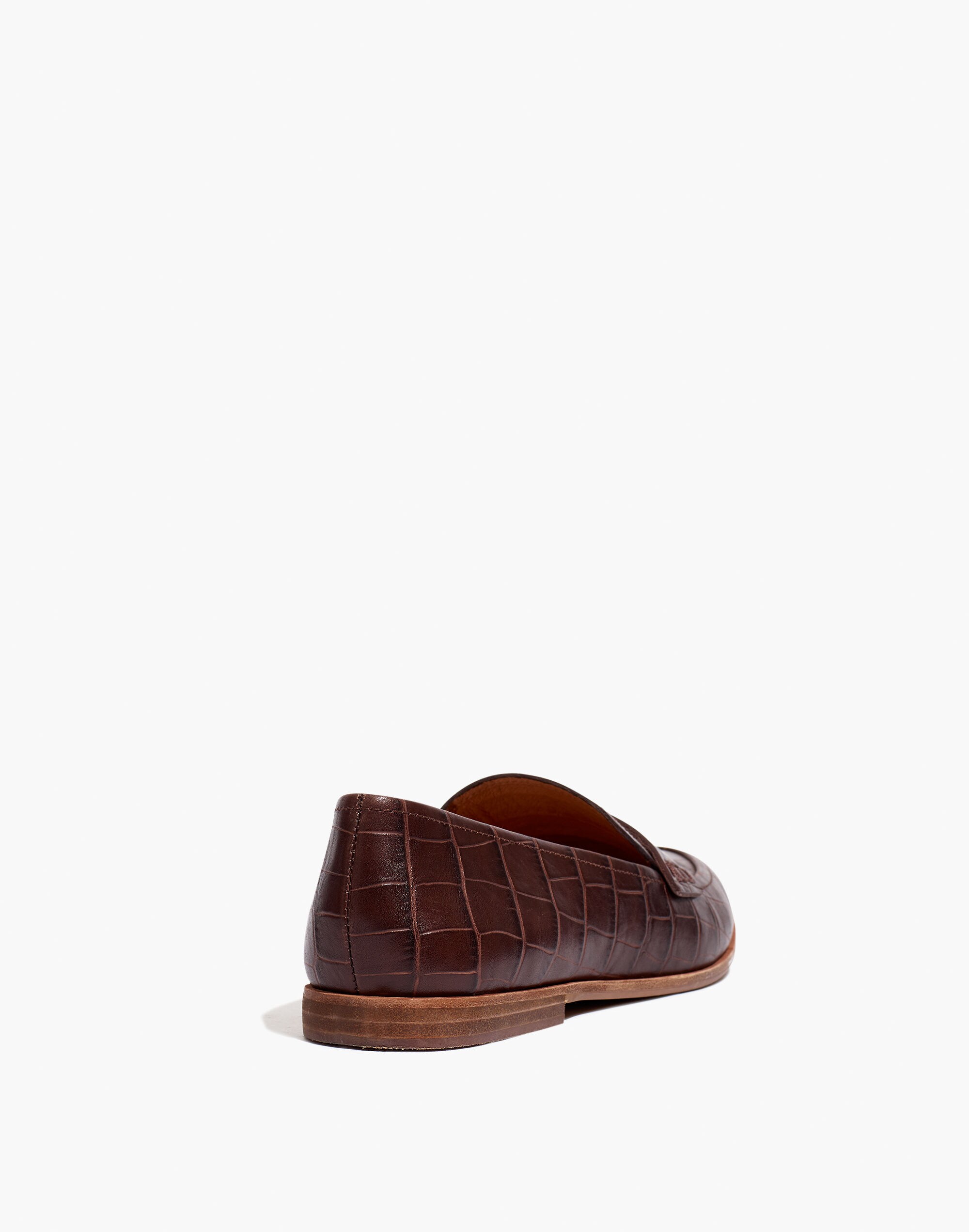 The Alex Loafer in Croc Embossed Leather