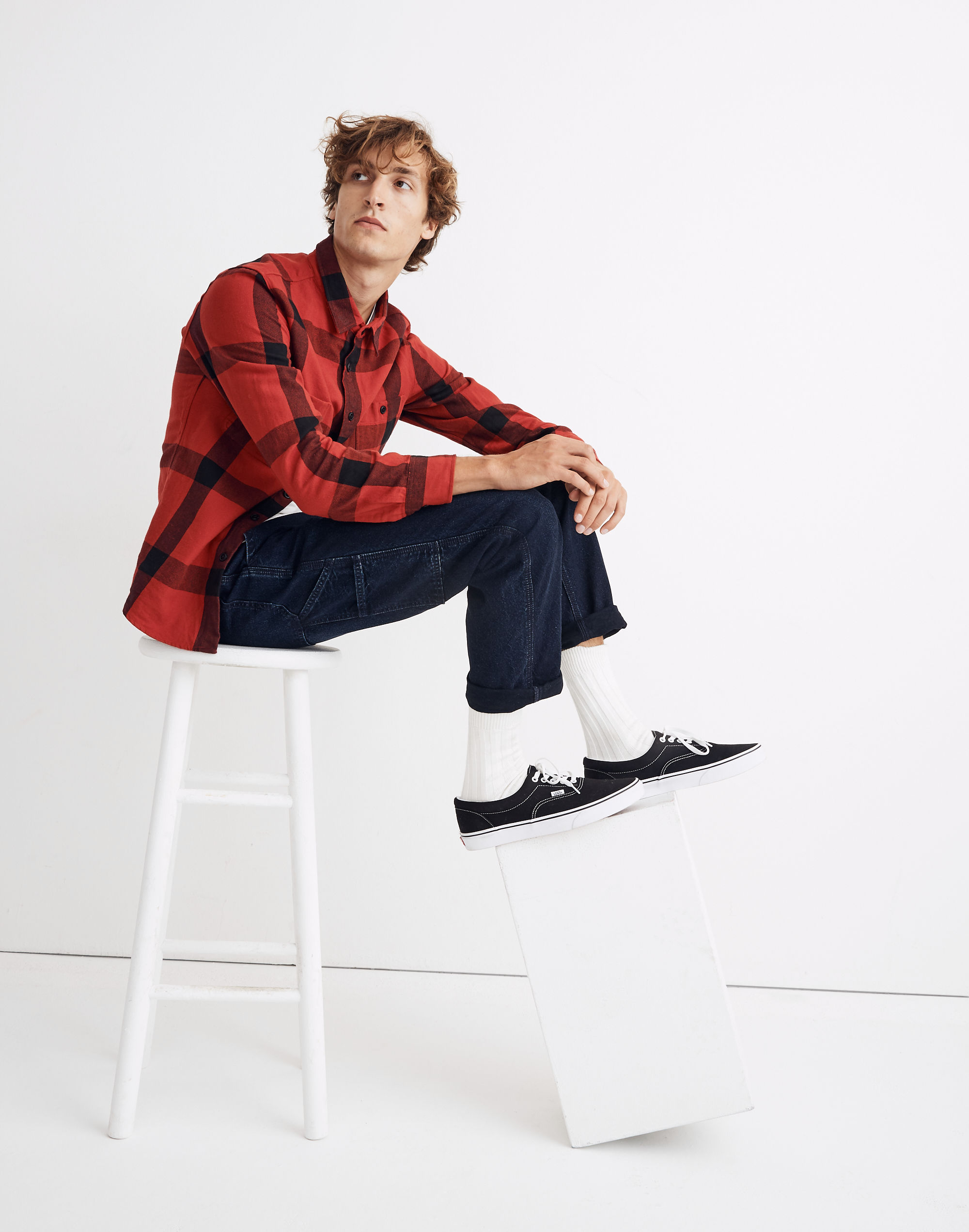 Indigo Carpenter Pants in Garrison Wash