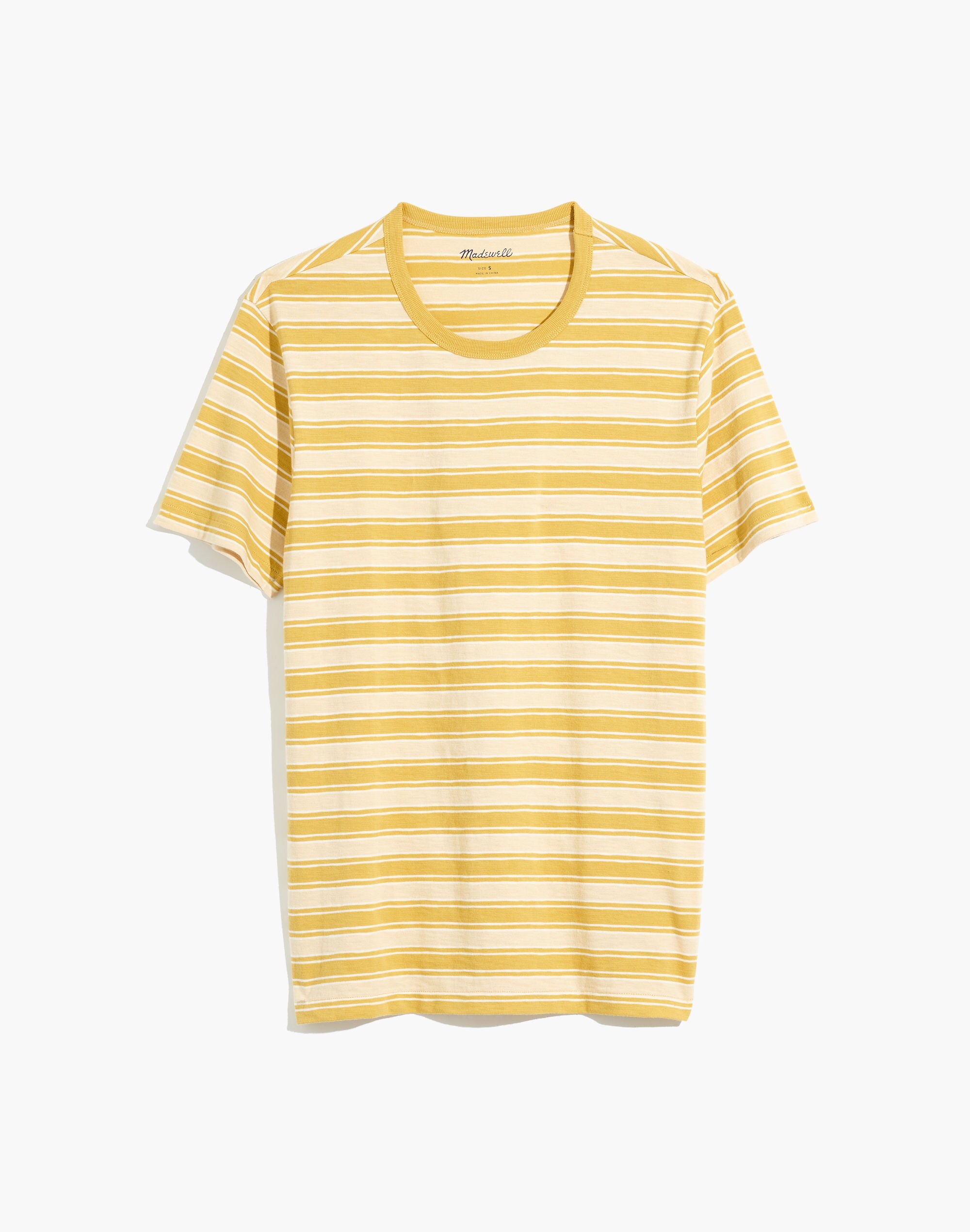 Allday Crewneck Tee in Saltford Stripe