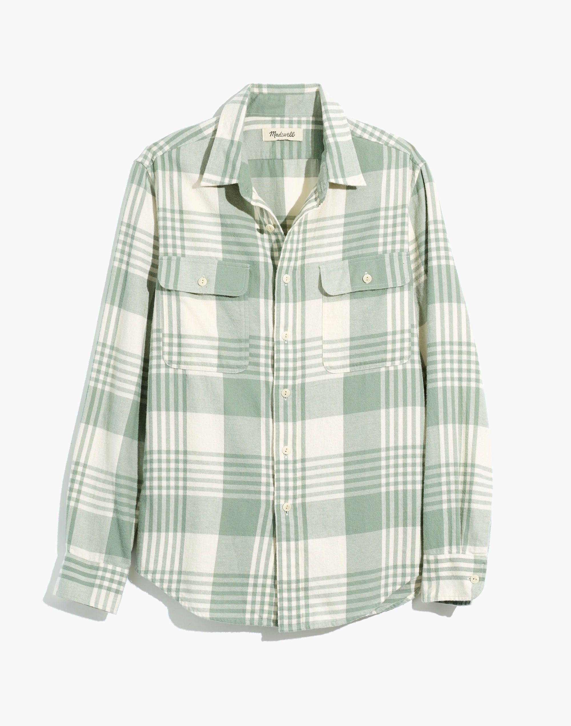 Flannel Long-Sleeve Perfect Shirt in Dolefield Plaid