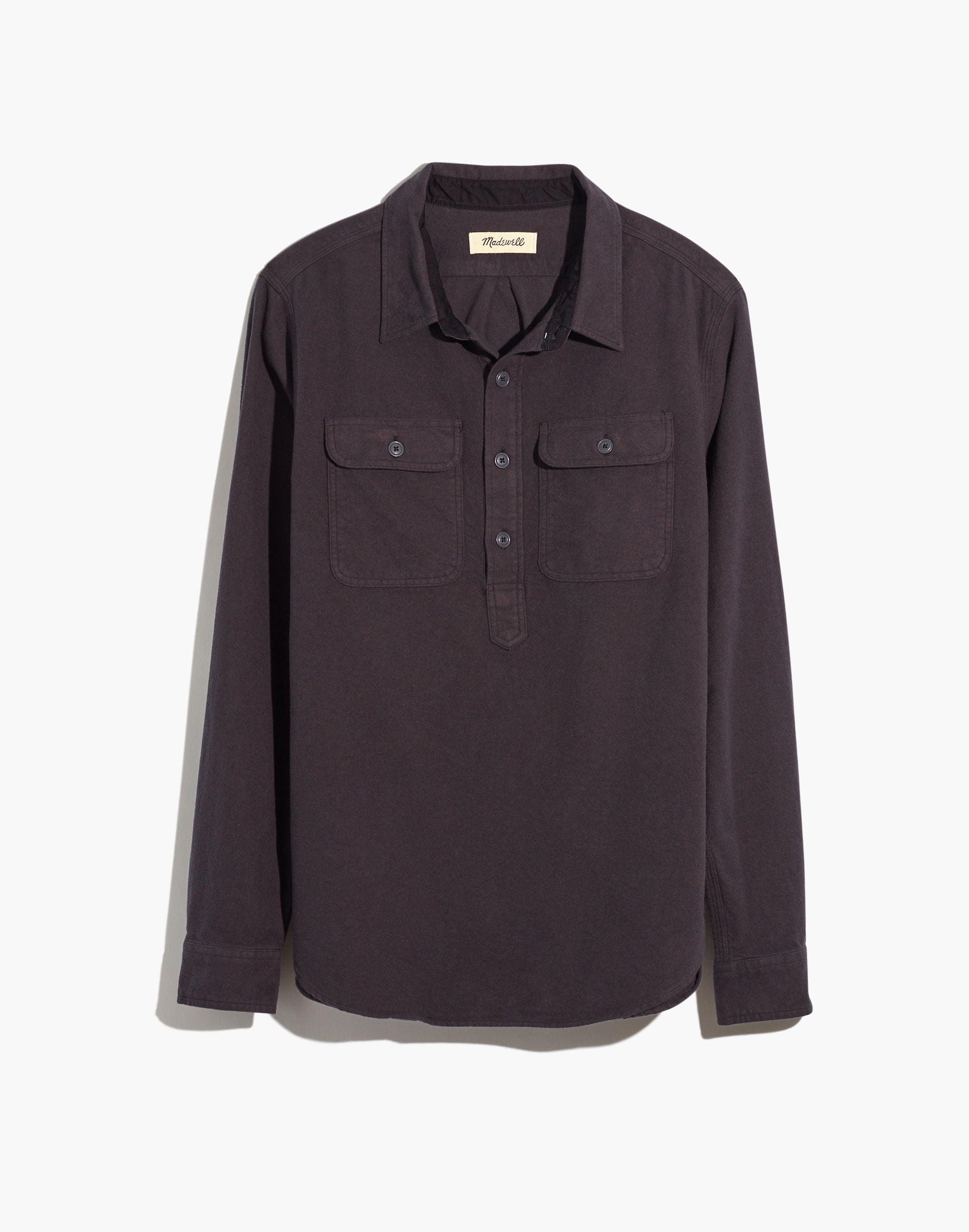 Moleskin Long-Sleeve Pullover Workshirt