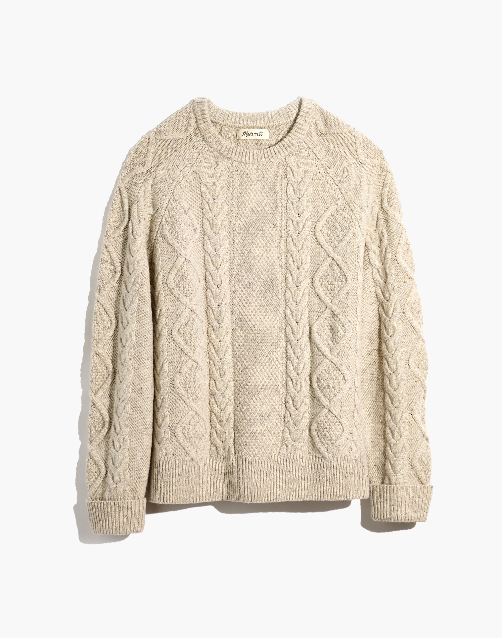Donegal Cableknit Fisherman Sweater