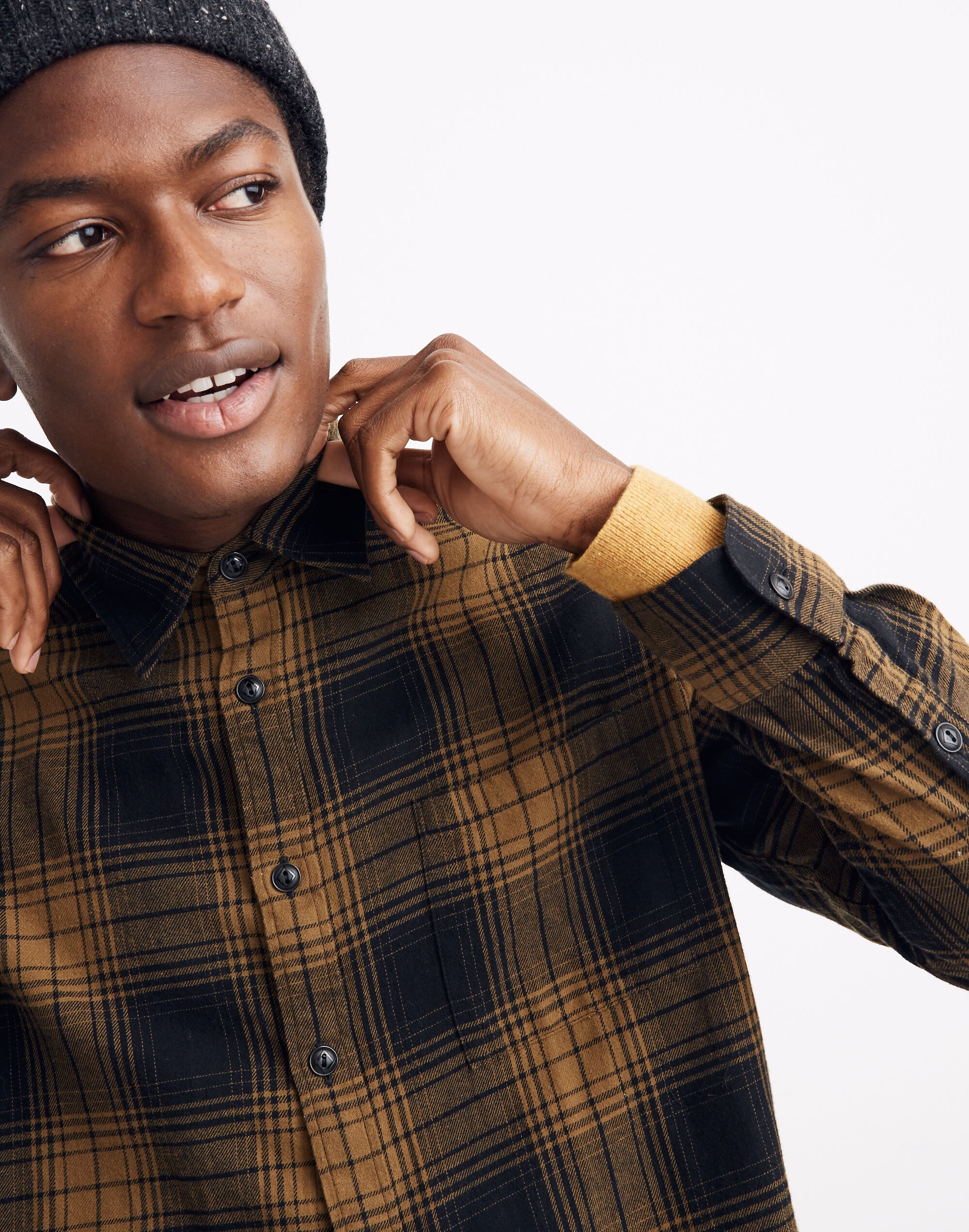 Brushed Twill Shirt in Braybrook Plaid