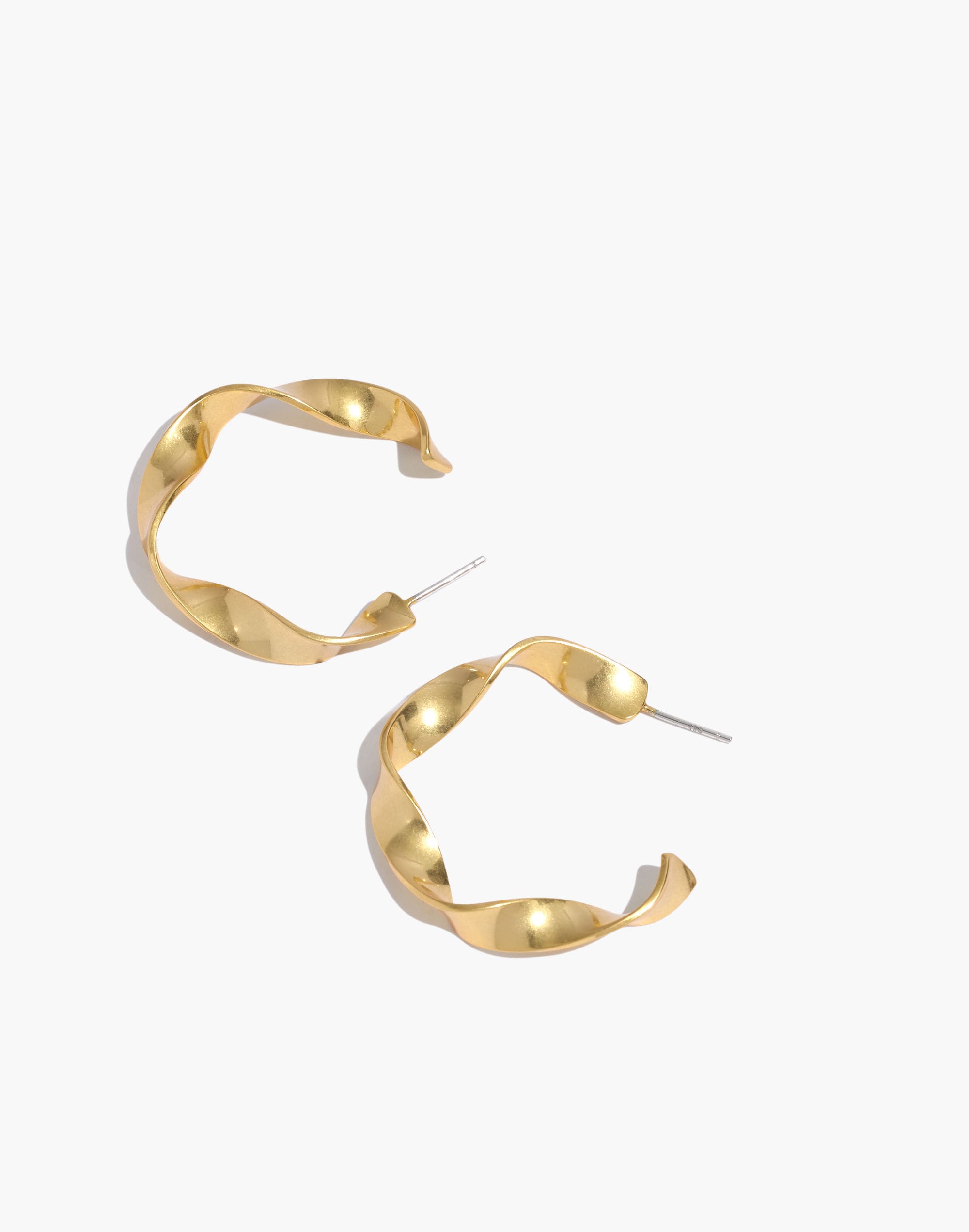 Ribbon Hoop Earrings
