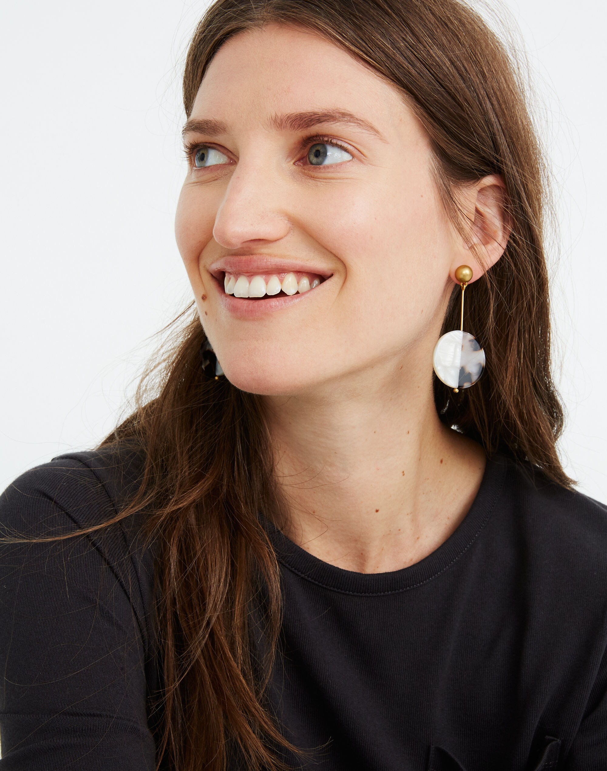 Acetate Disc Statement Earrings