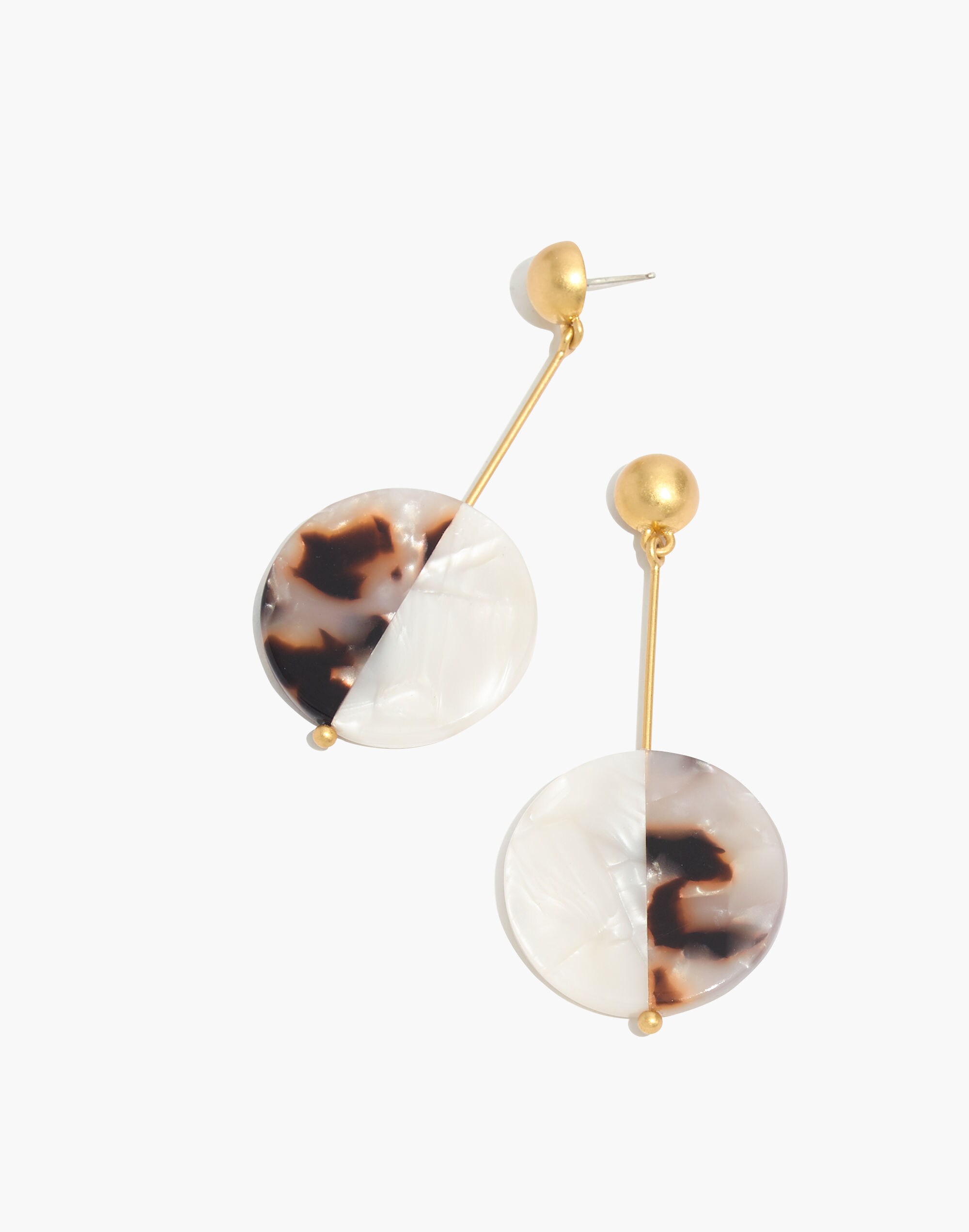 Acetate Disc Statement Earrings