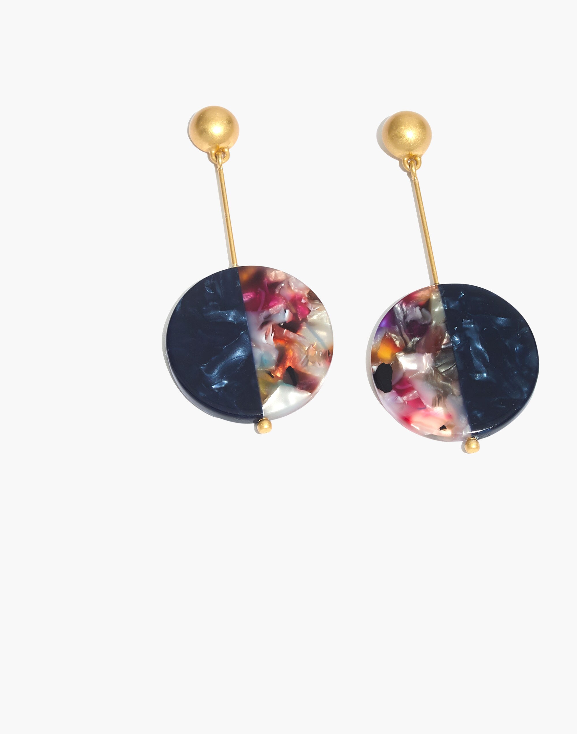 Acetate Disc Statement Earrings | Madewell