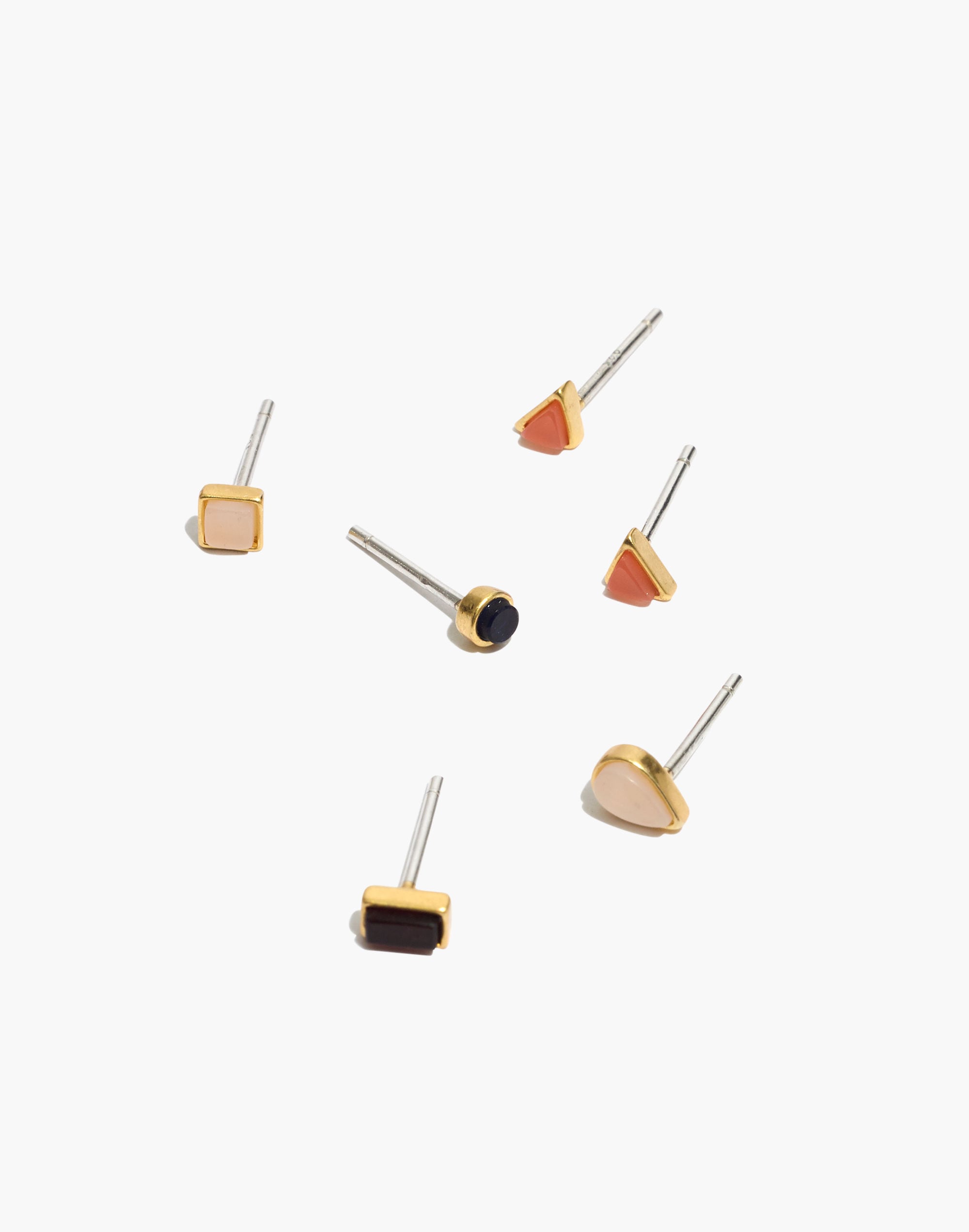 Mixed Shapes Stud Earring Set