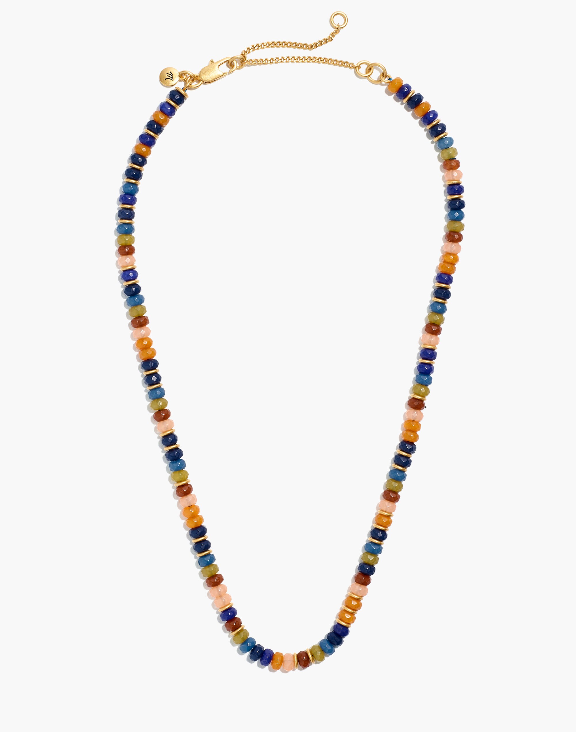 Multicolored Bead Choker Necklace