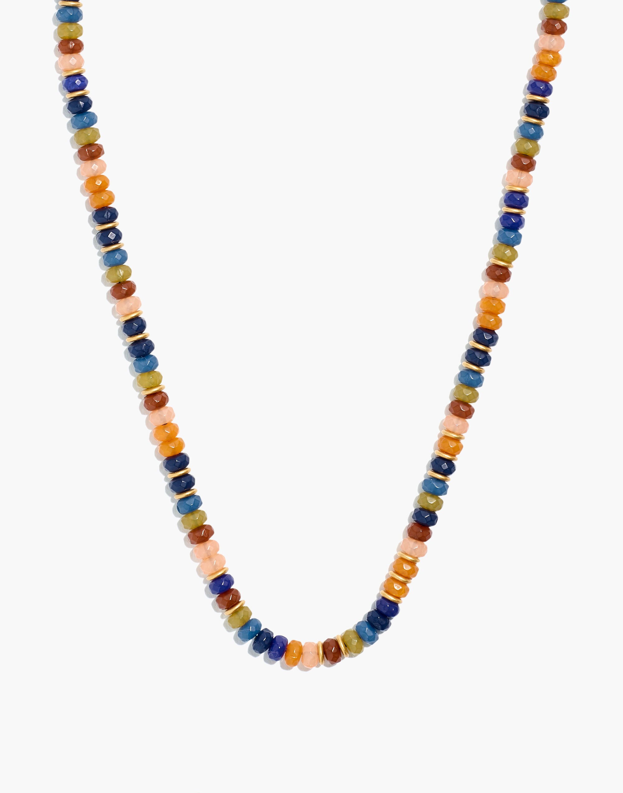 Multicolored Bead Choker Necklace