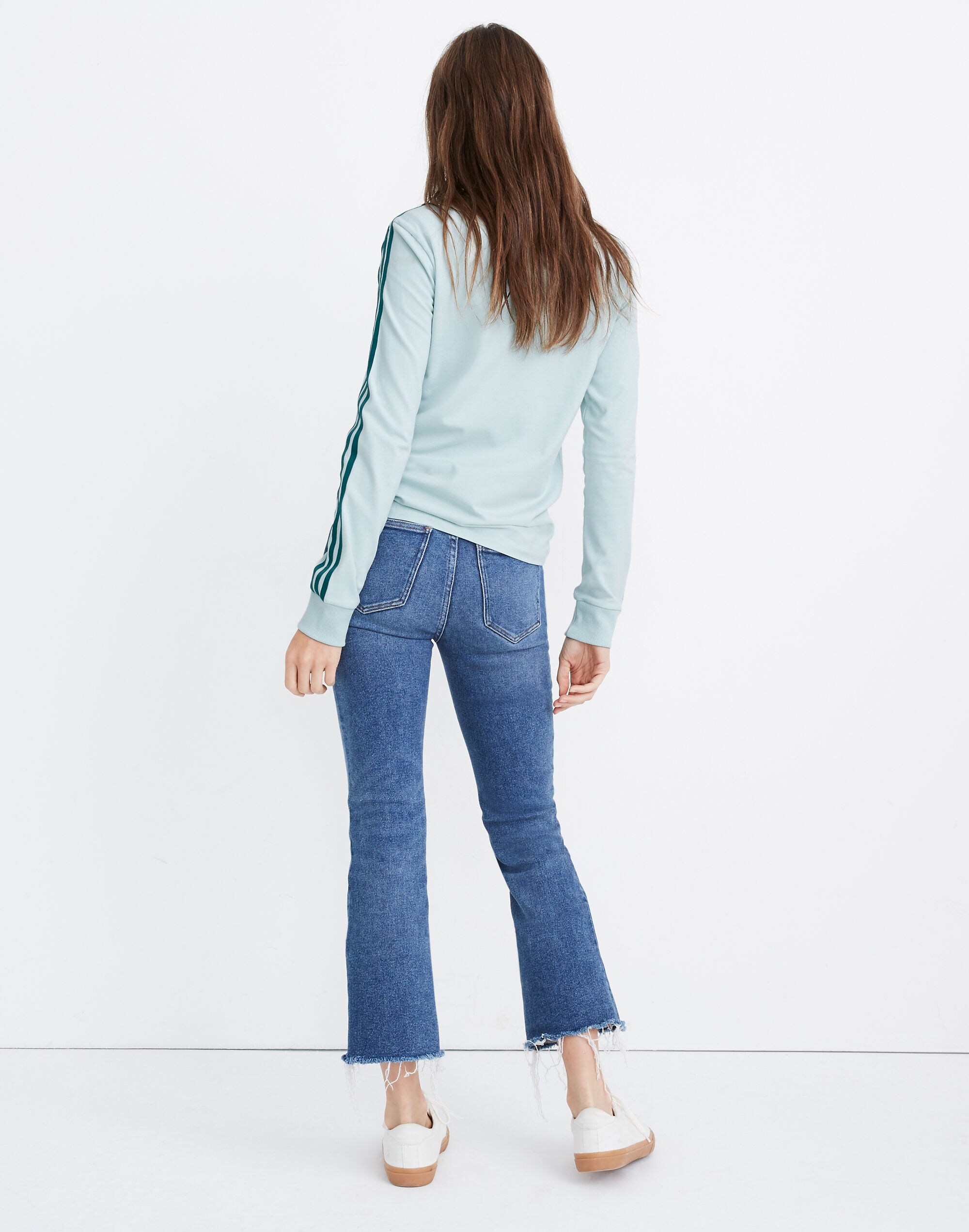 Adidas&reg; Long-Sleeve Three-Stripe Tee