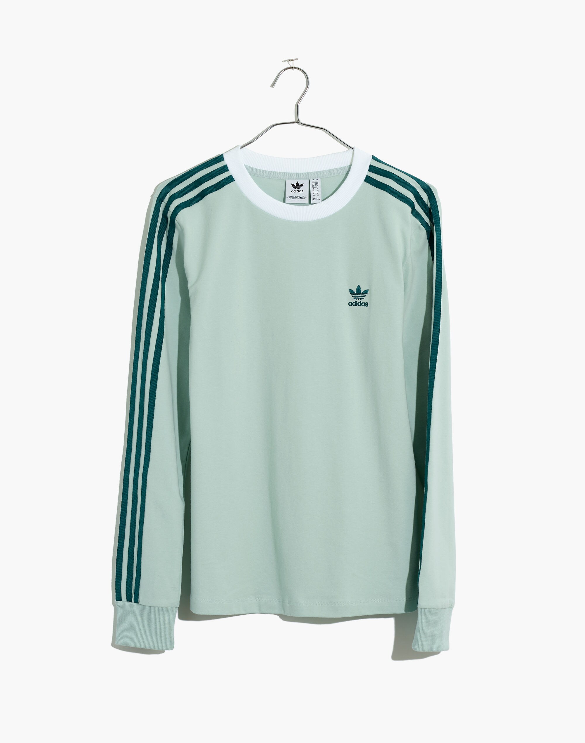 Adidas&reg; Long-Sleeve Three-Stripe Tee