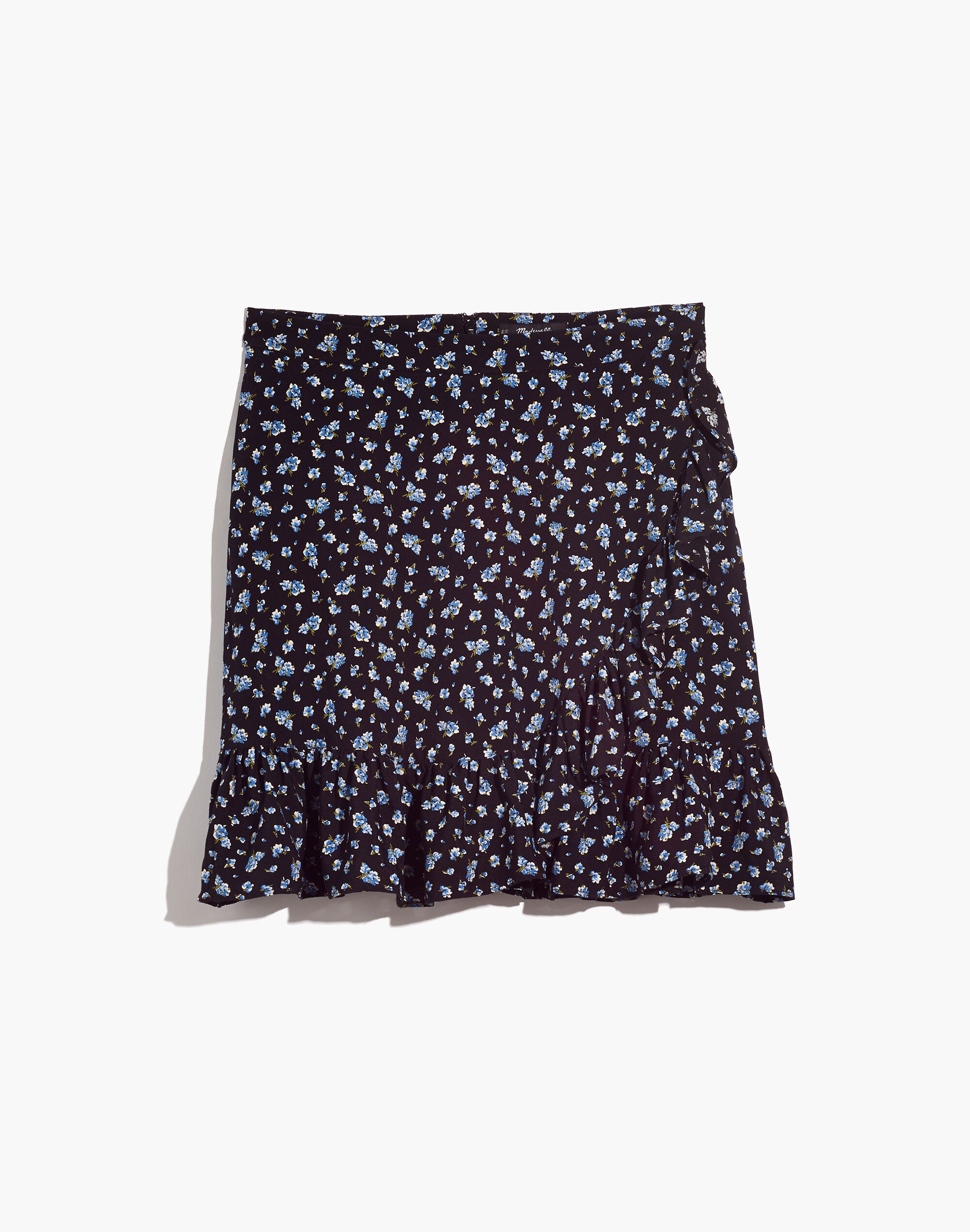 Ruffle-Wrap Mini Skirt in Baby's Breath