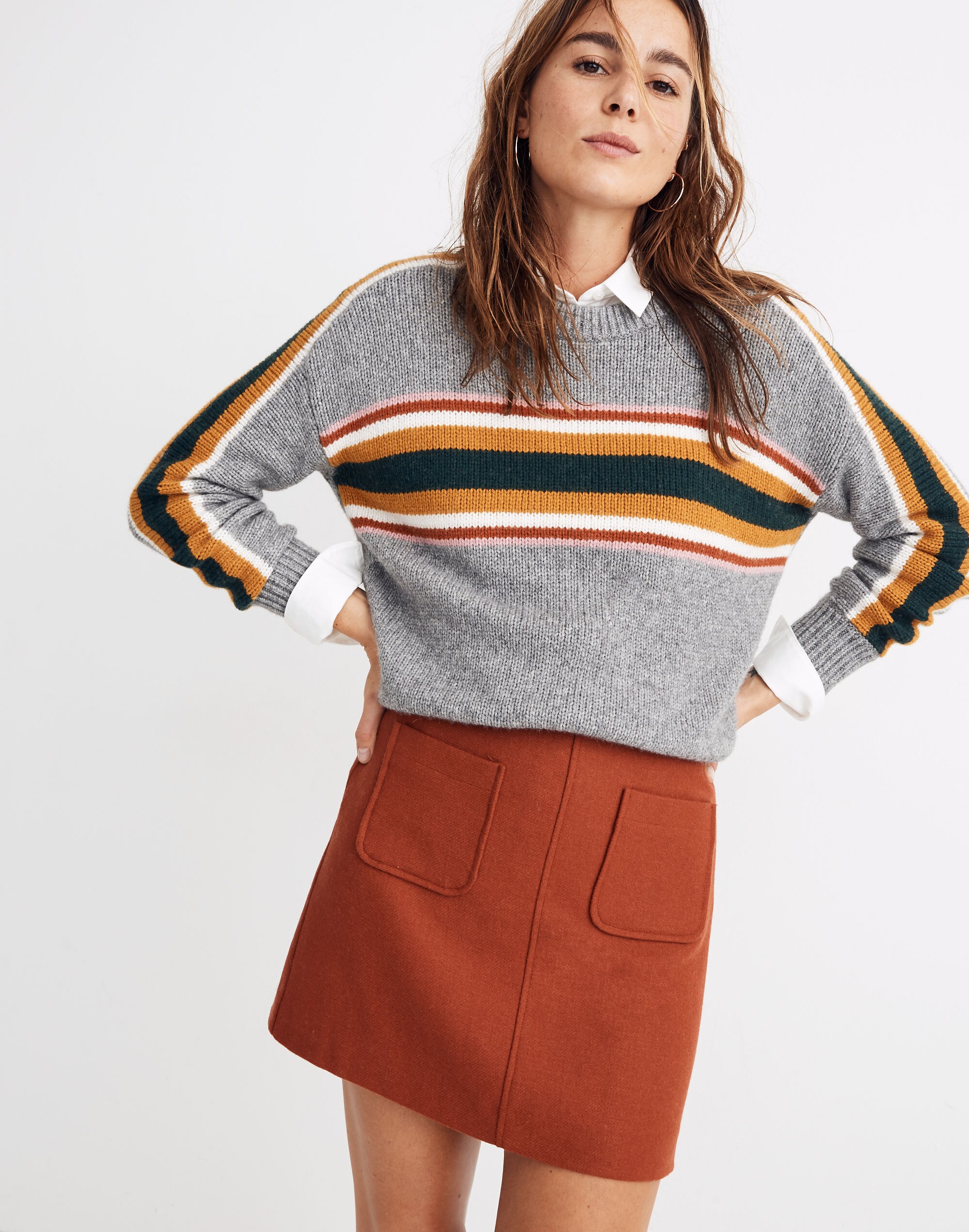 Museum Patch-Pocket Mini Skirt