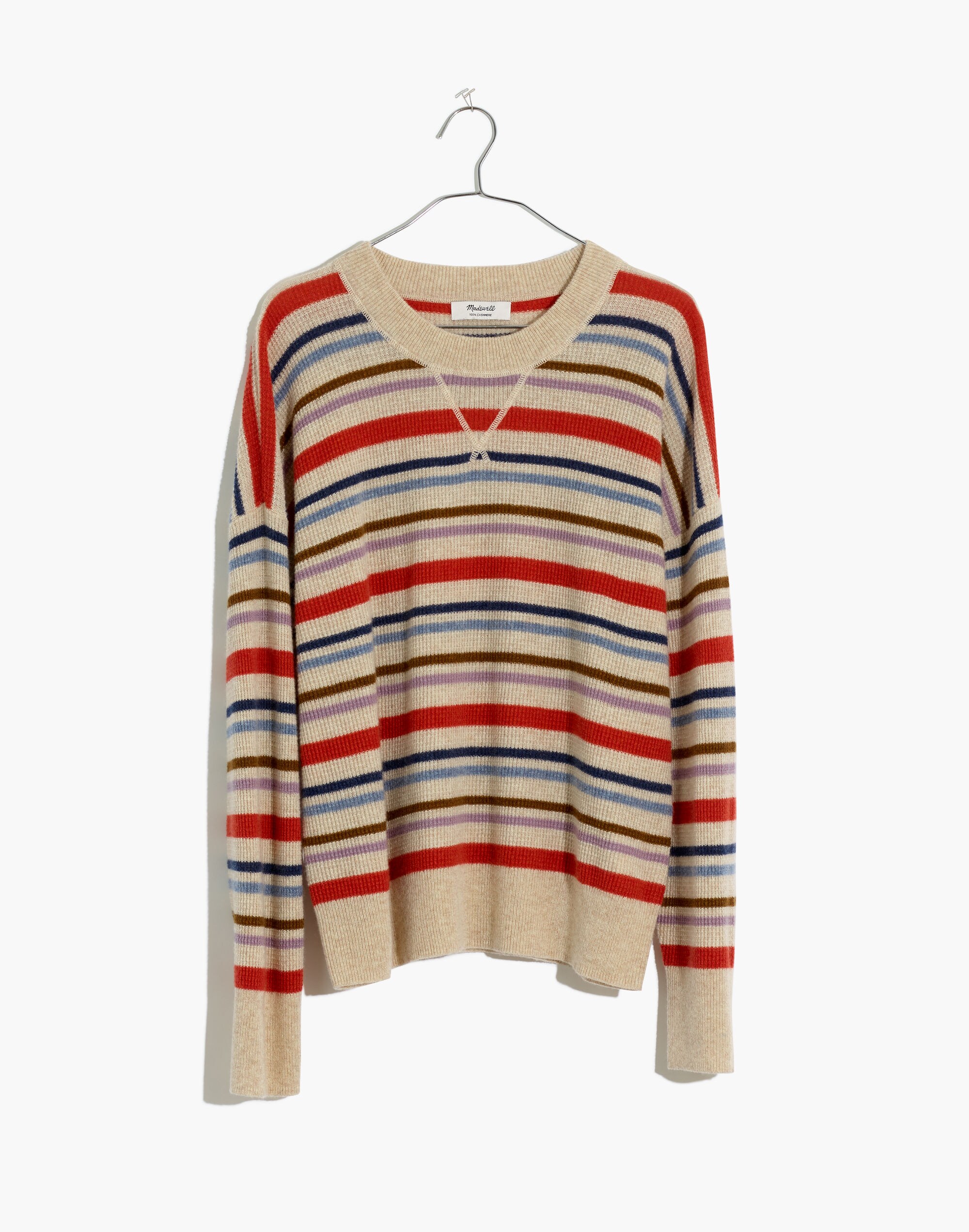 Cashmere Sweatshirt in Woodson Stripe