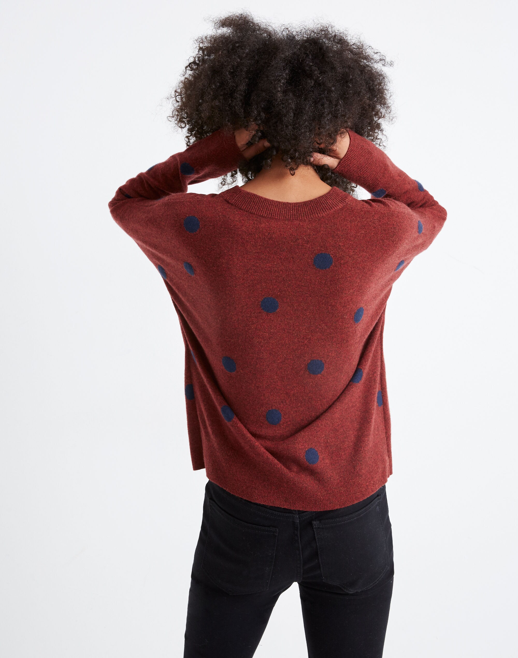 Cashmere Sweatshirt in Dot