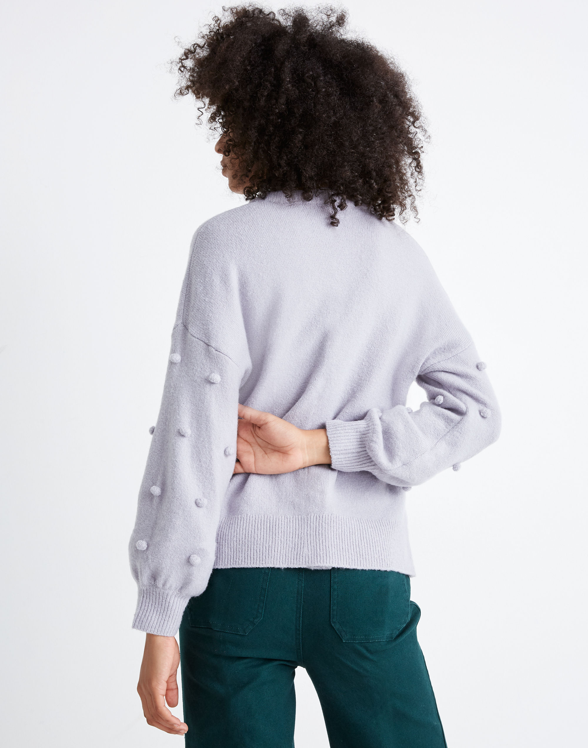 Brockton Bobble Sweater in Coziest Yarn