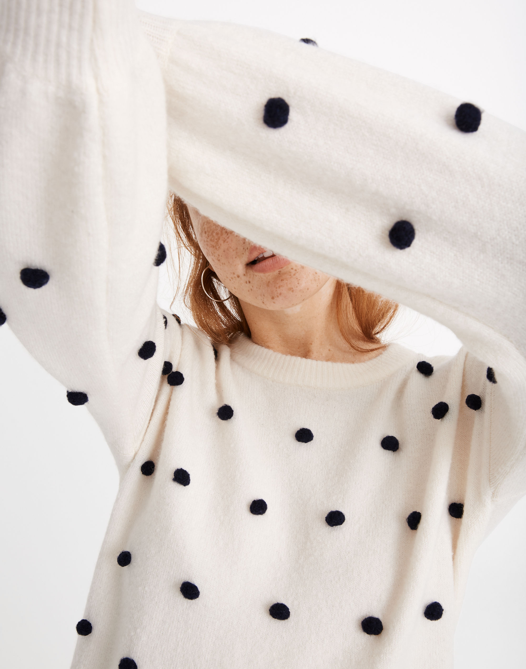 Brockton Bobble Sweater in Coziest Yarn