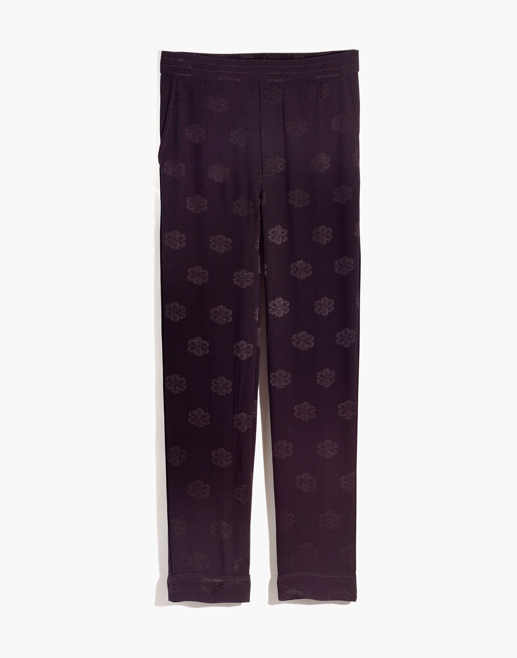 Satin Jacquard Pajama Trousers