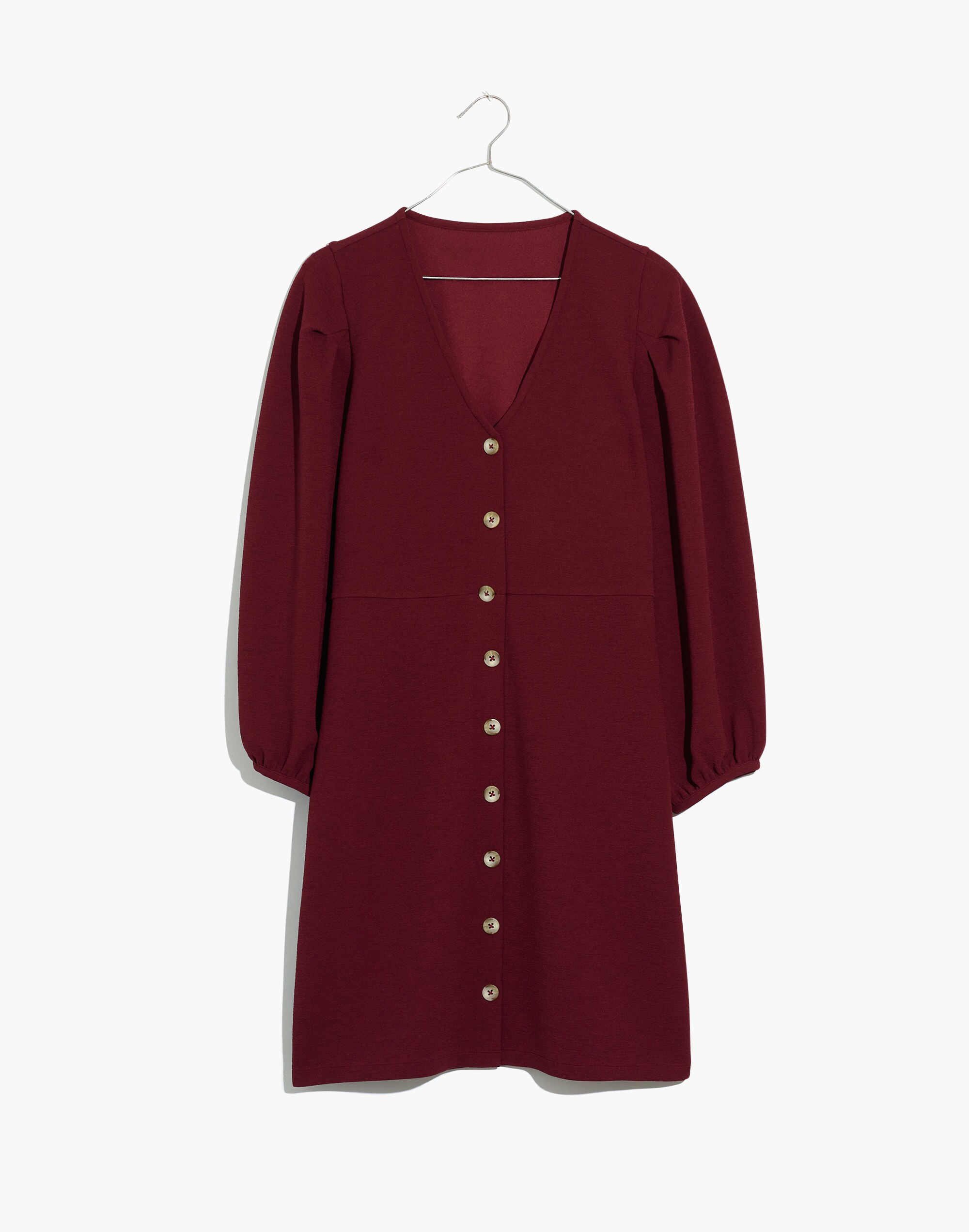 Texture &amp; Thread Crepe Balloon-Sleeve Dress