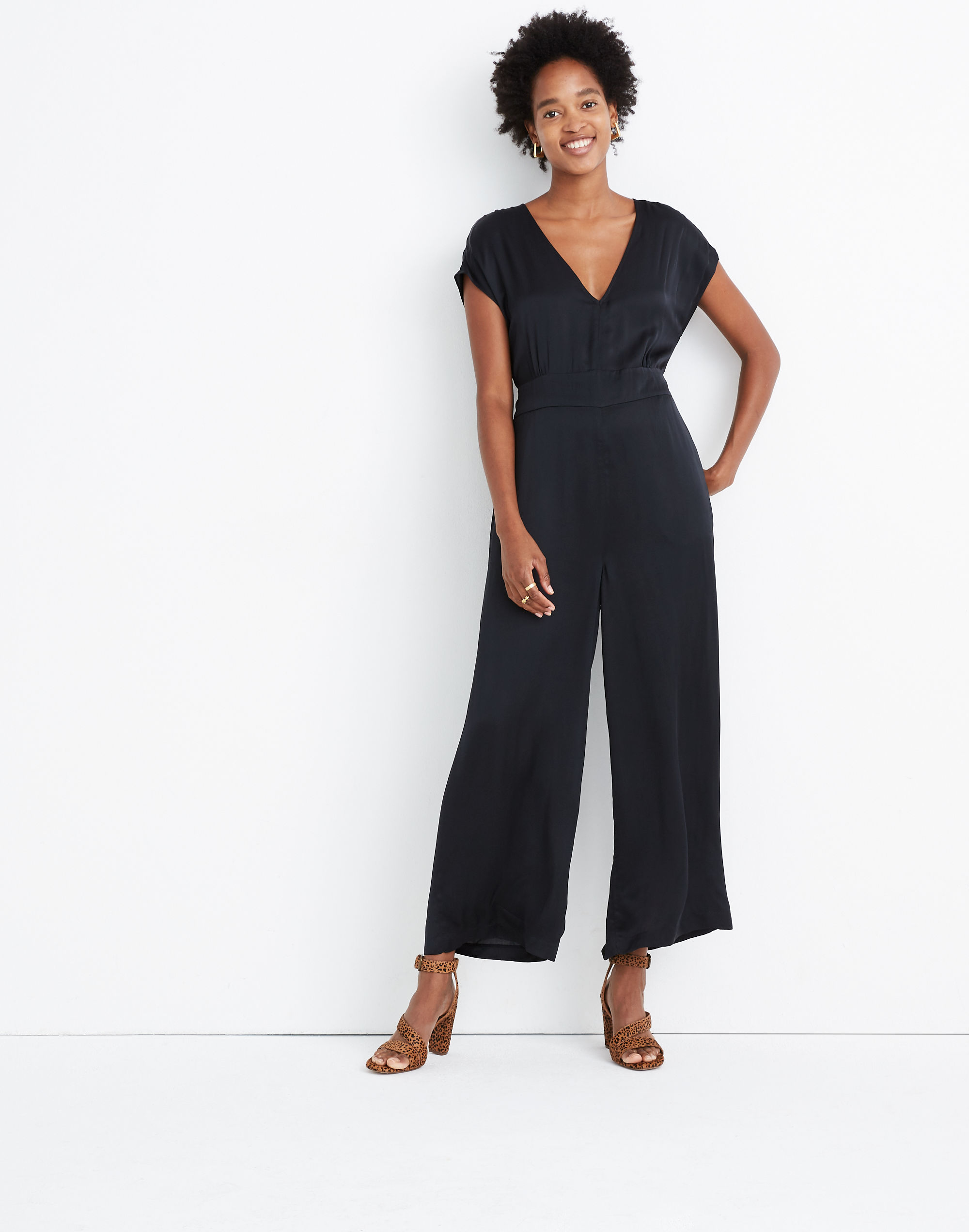 satin open-back jumpsuit