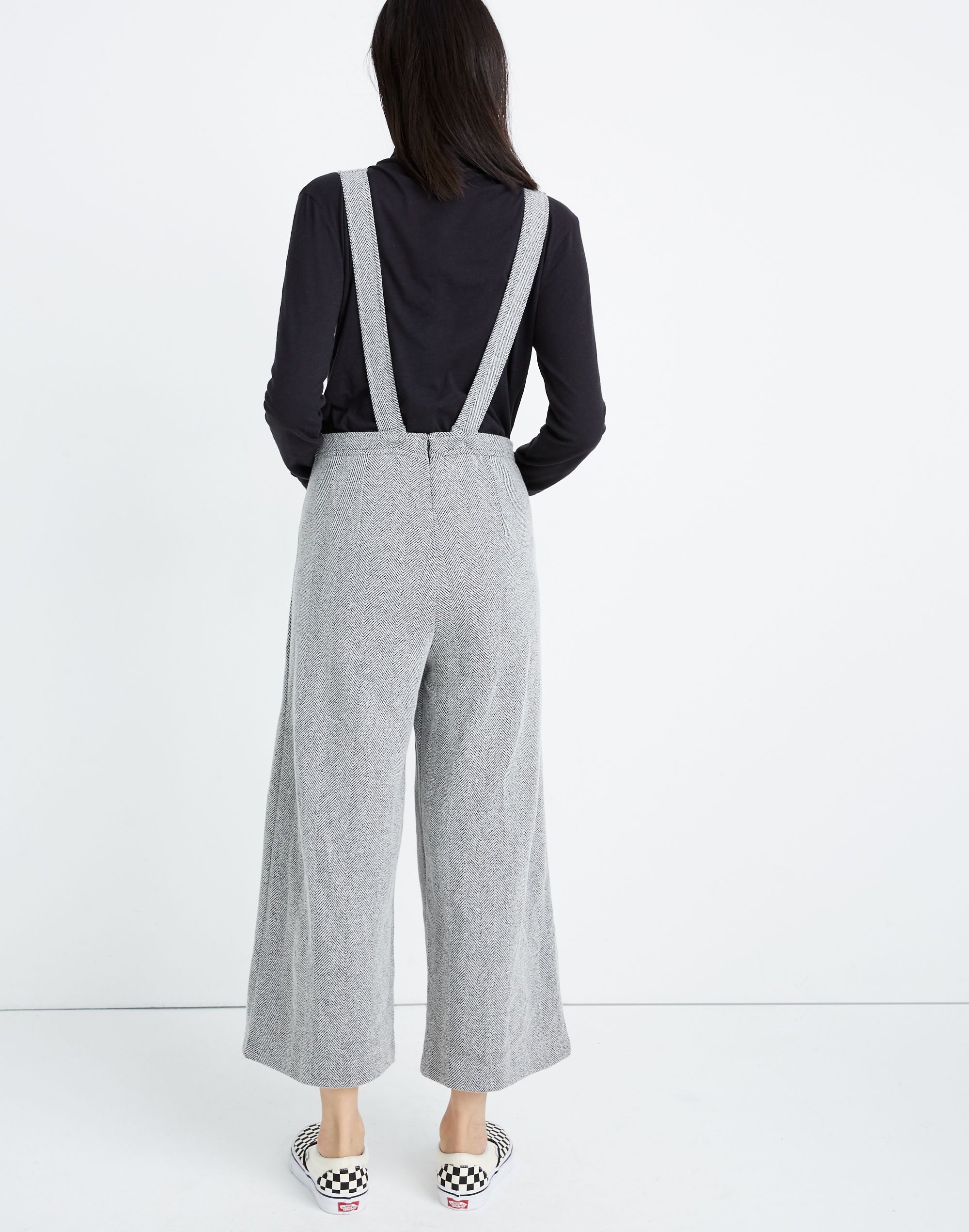 Herringbone V-Neck Overalls