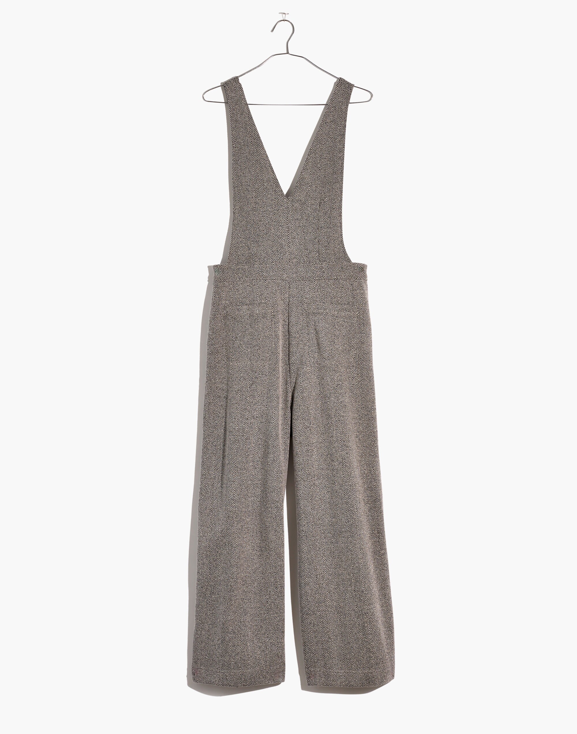 Herringbone V-Neck Overalls