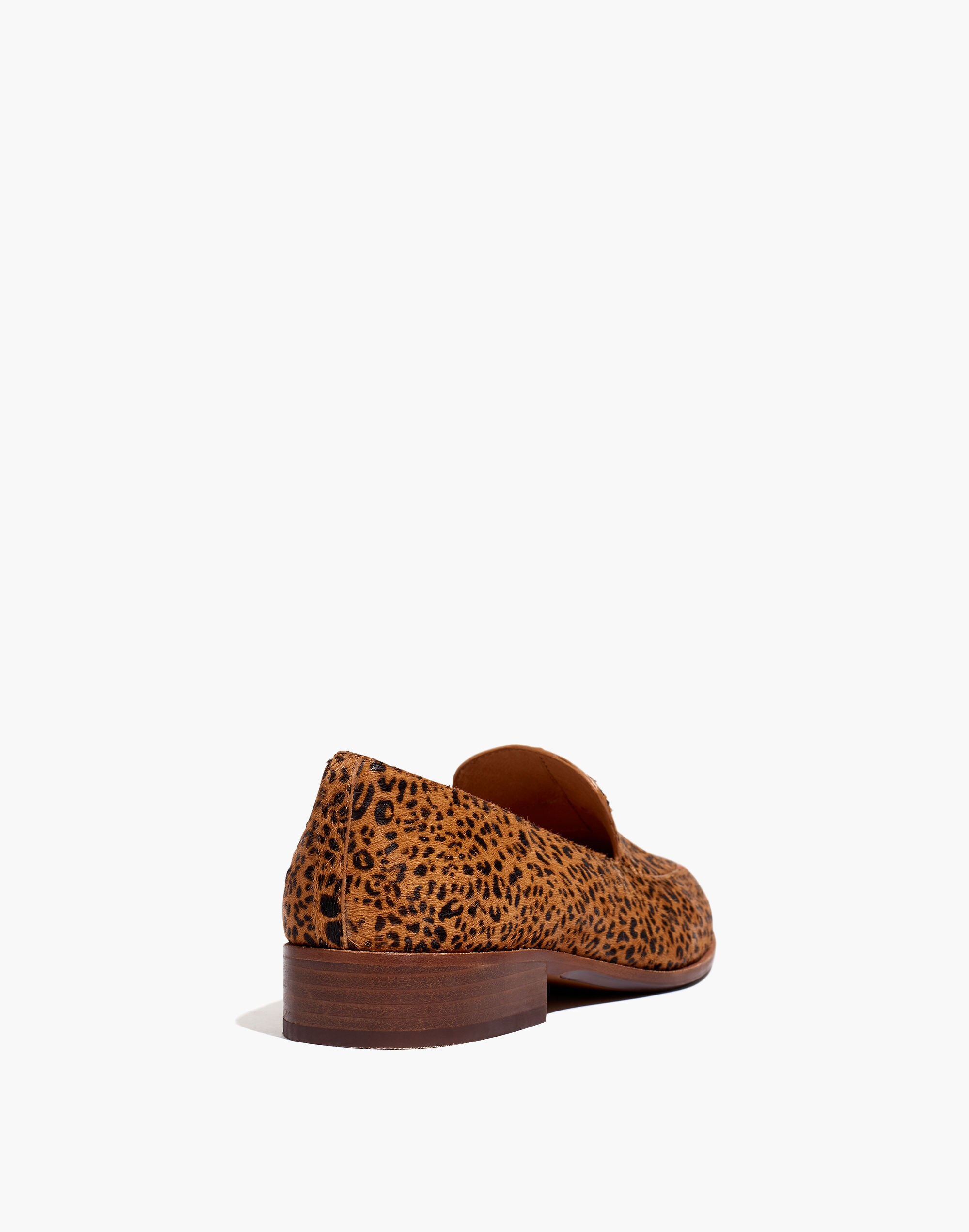 The Frances Loafer in Mini Leopard Calf Hair