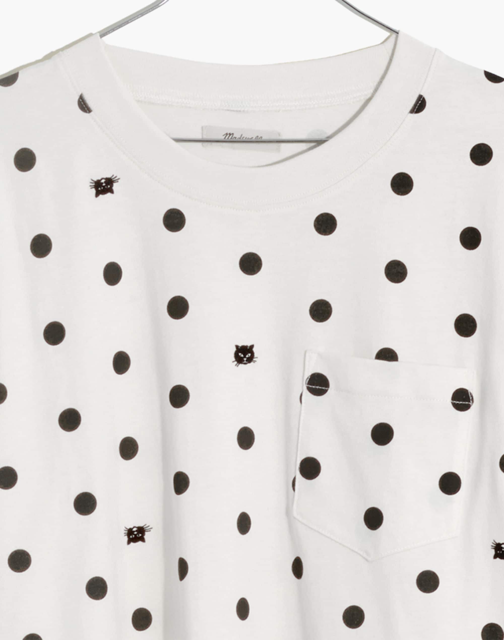 Easy Crop Pocket Tee in Cat Person