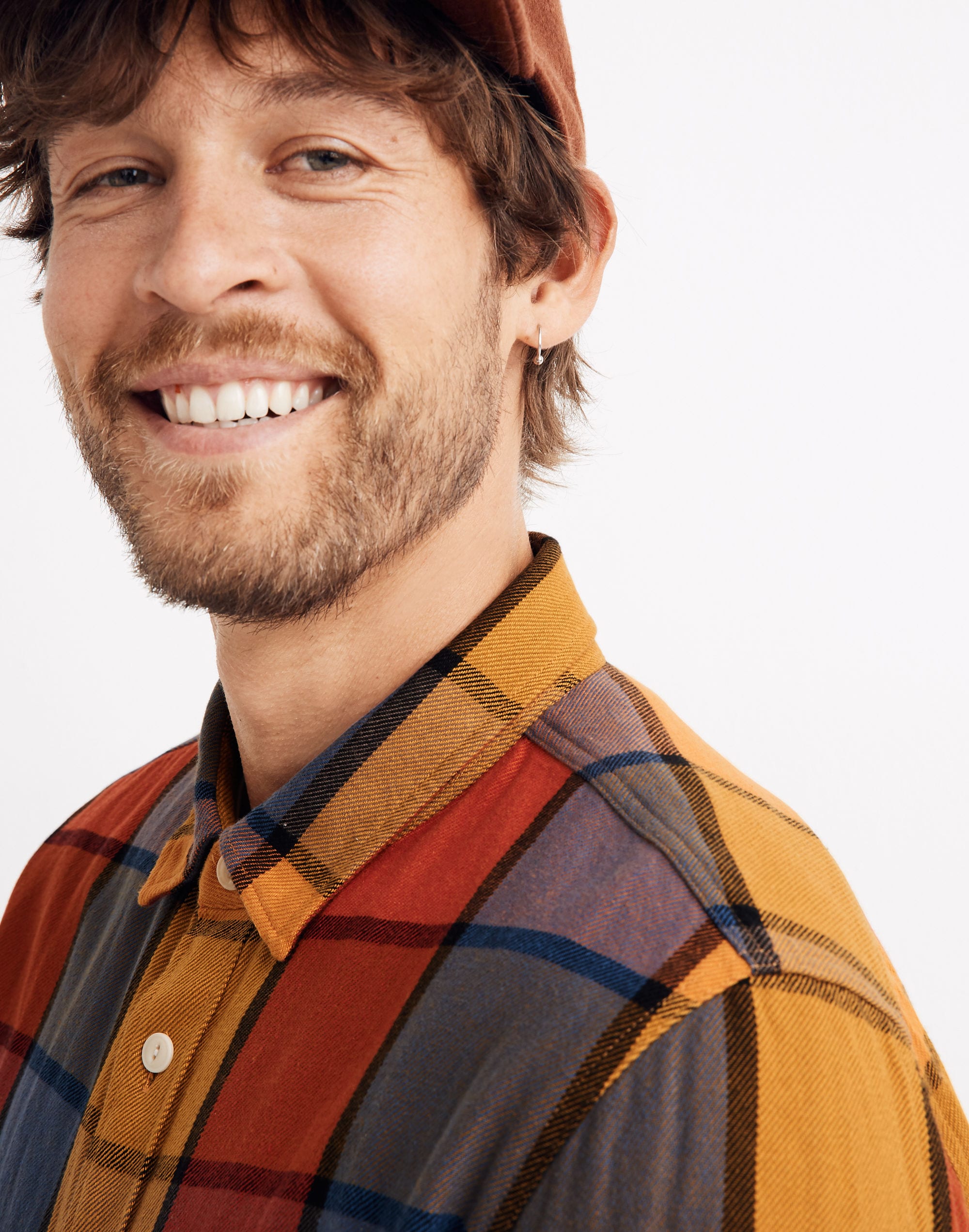 Heavyweight Twill Long-Sleeve Workshirt in Naunton Check