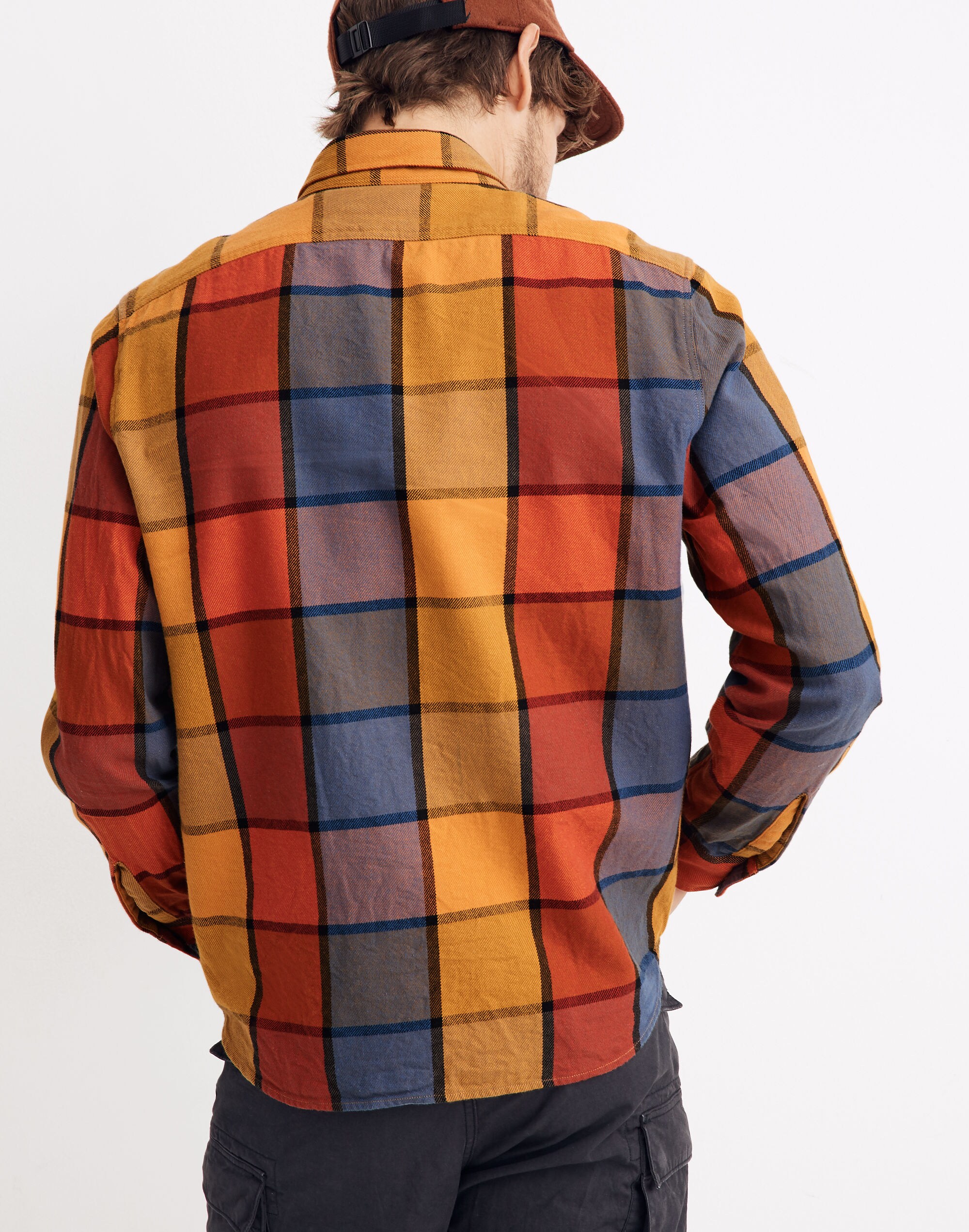 Heavyweight Twill Long-Sleeve Workshirt in Naunton Check