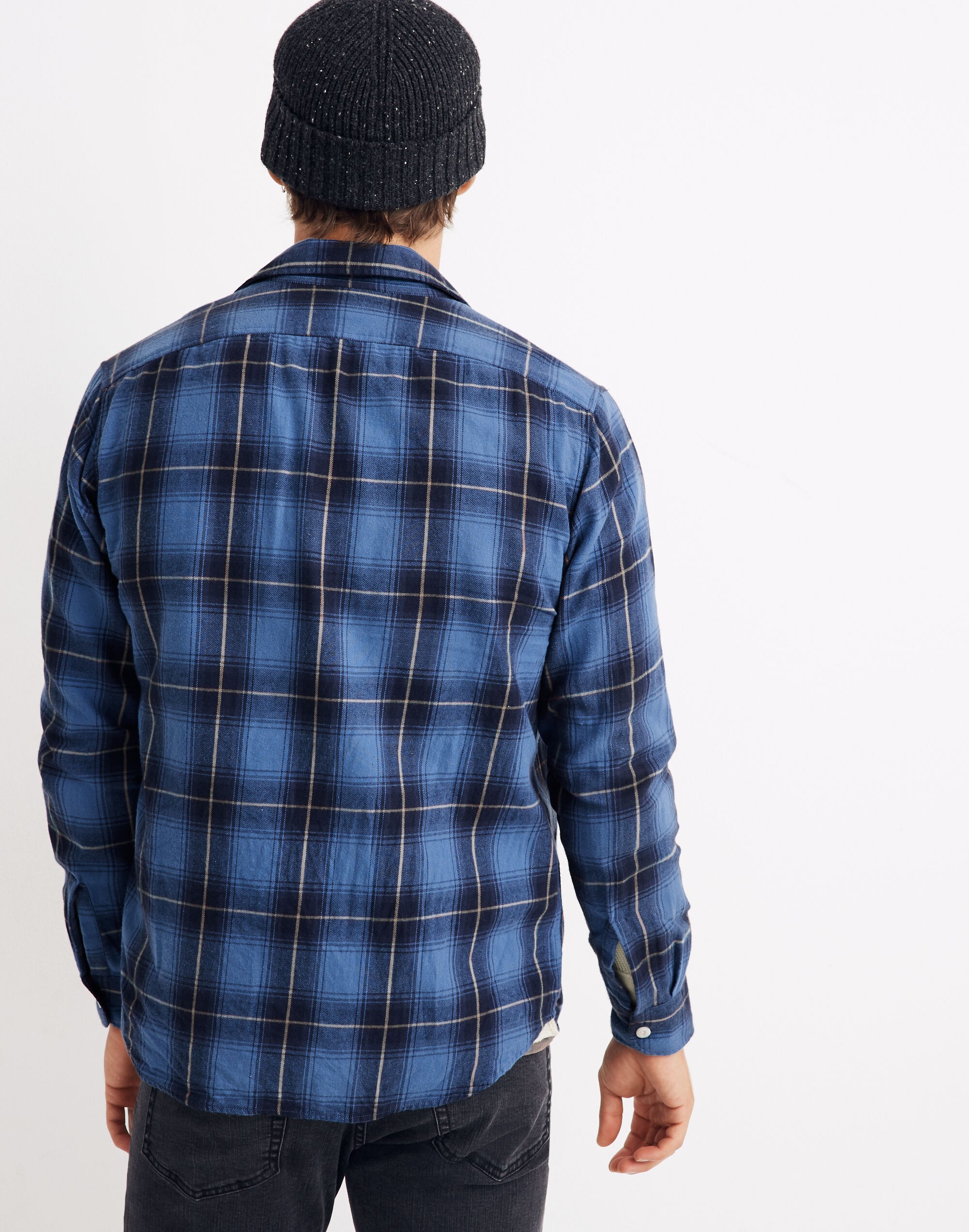 Flannel Long-Sleeve Workshirt in Amory Plaid