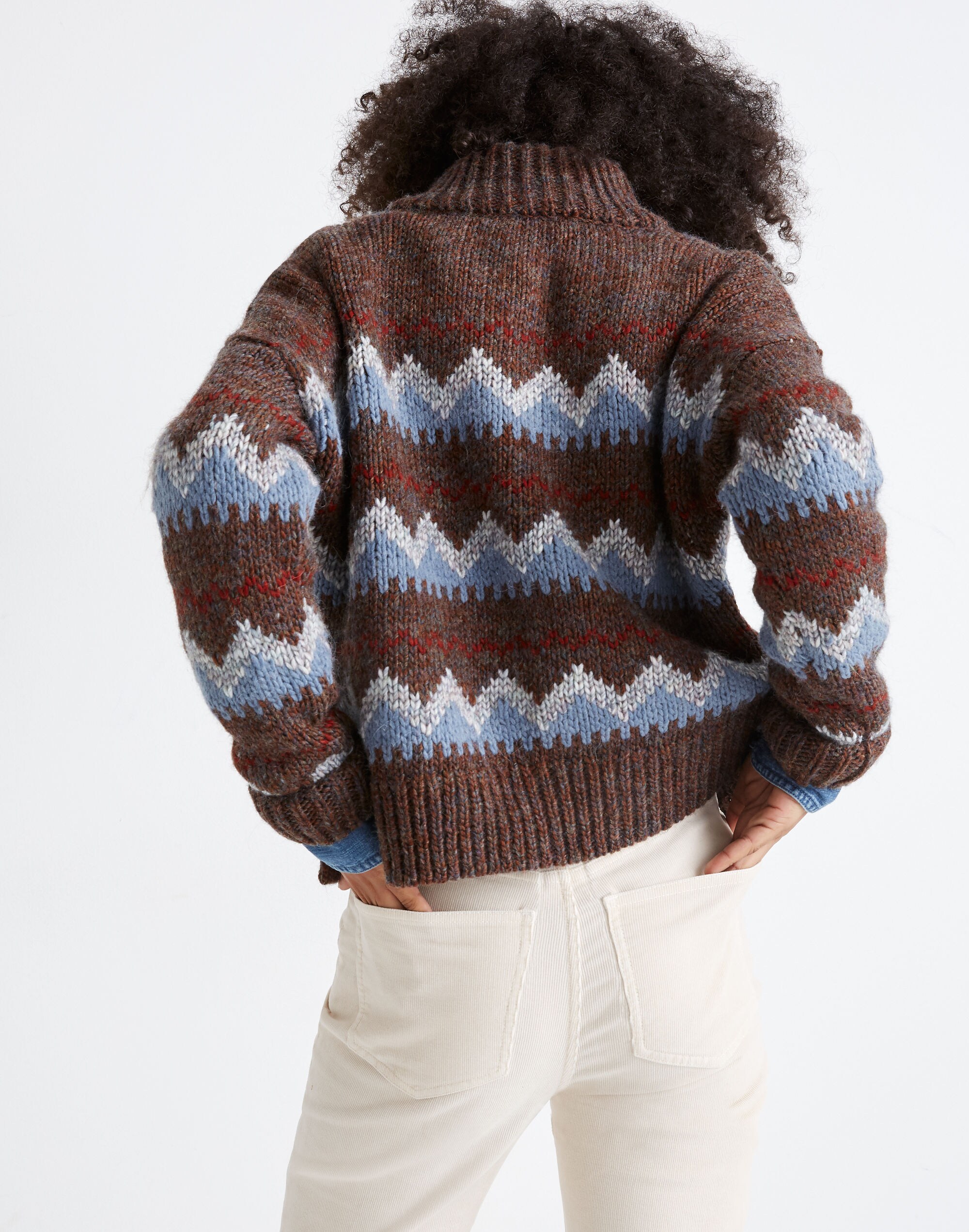 Stowe Fair Isle Half-Zip Sweater