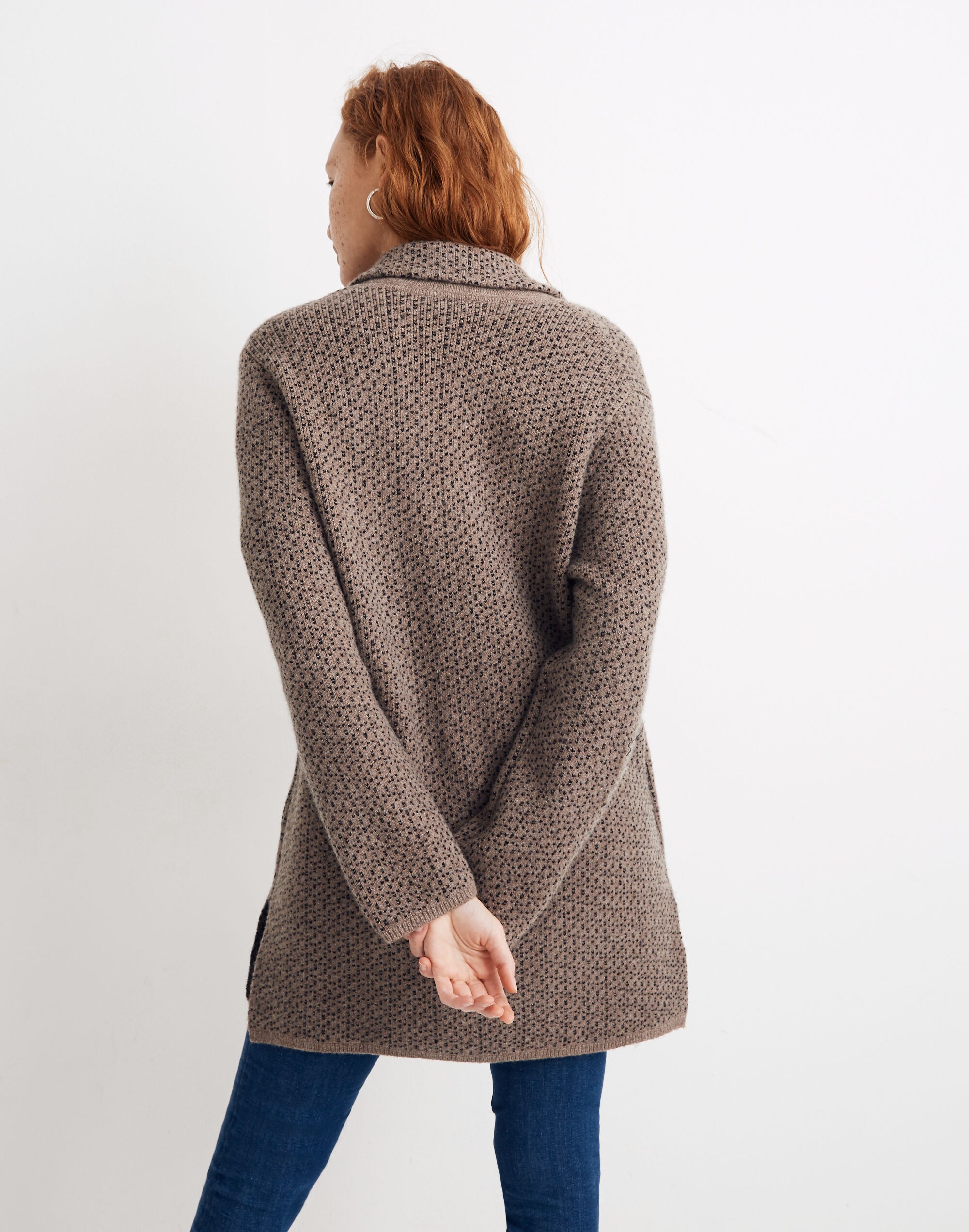 Bird's-Eye Sweater Coat in Coziest Yarn
