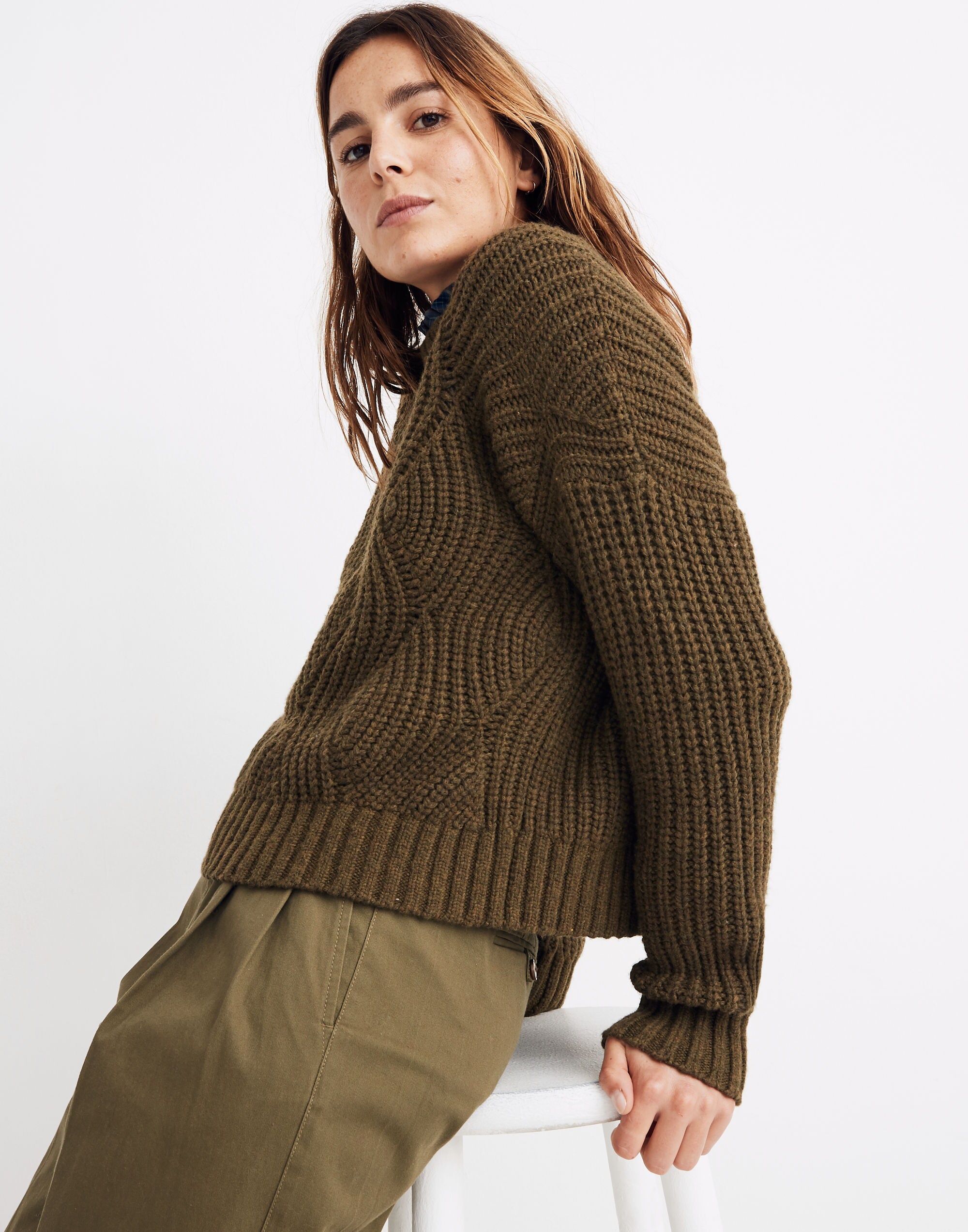 Everett Rib-Play Pullover Sweater