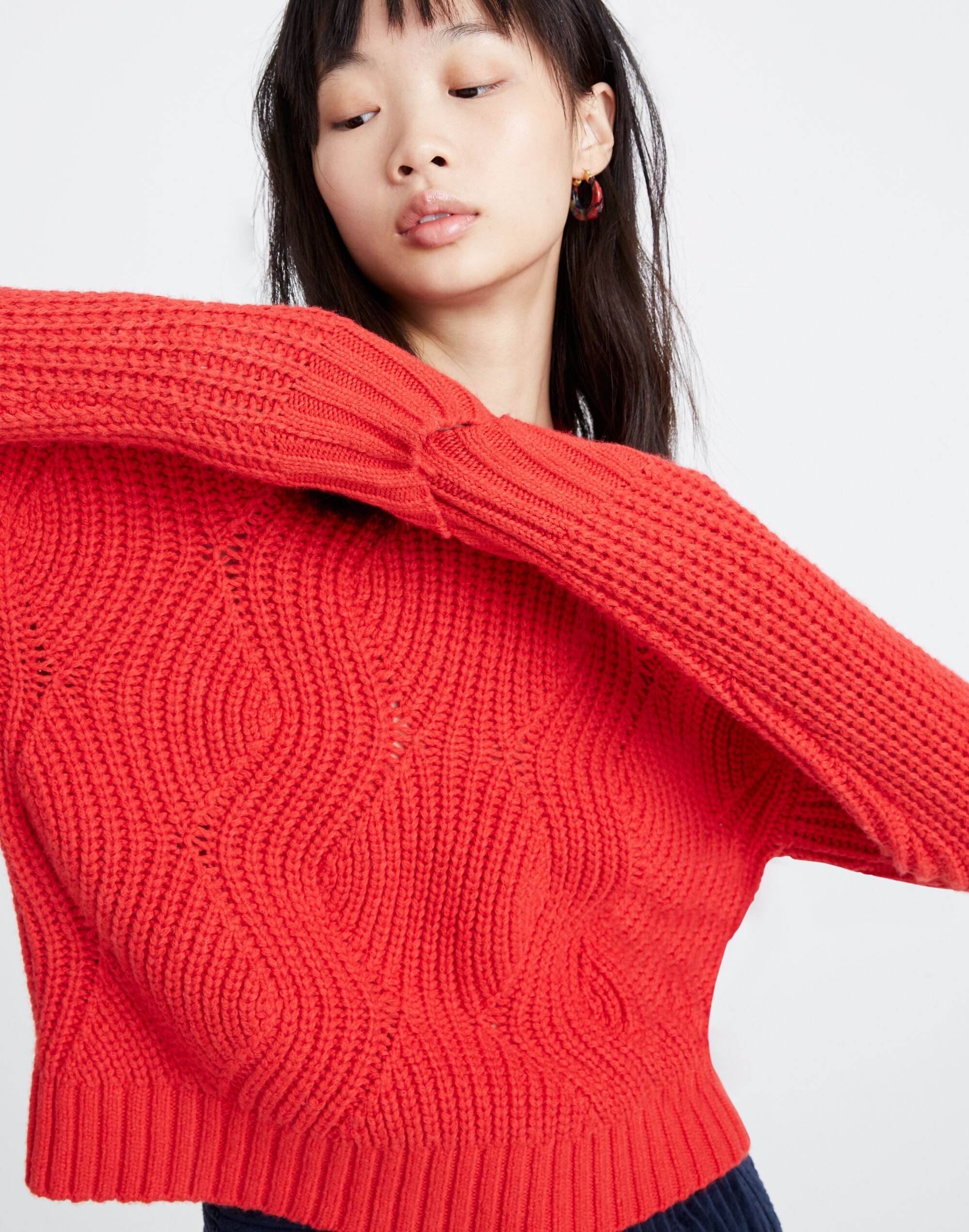 Women's Everett Rib-Play Pullover Sweater | Madewell