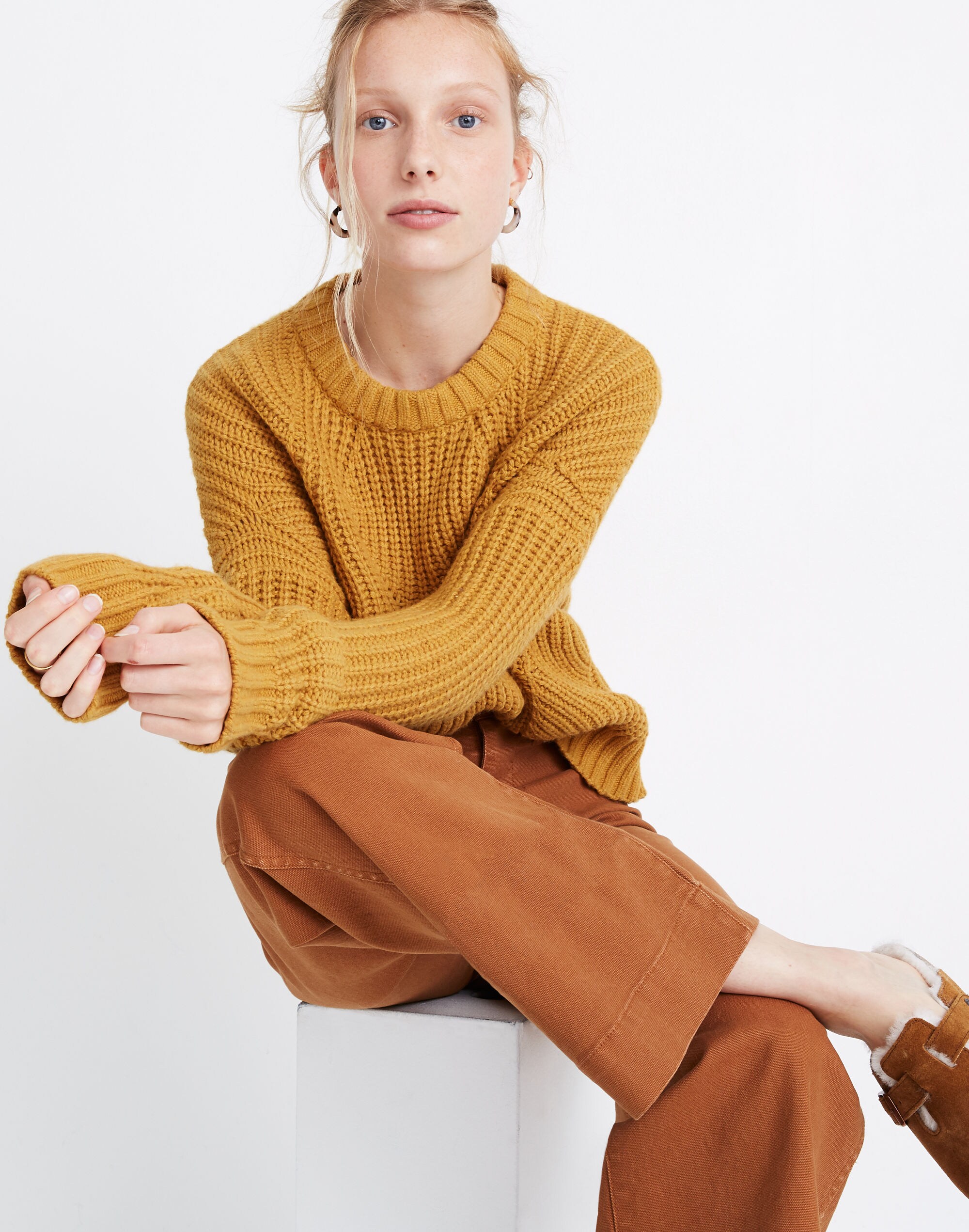 Everett Rib-Play Pullover Sweater