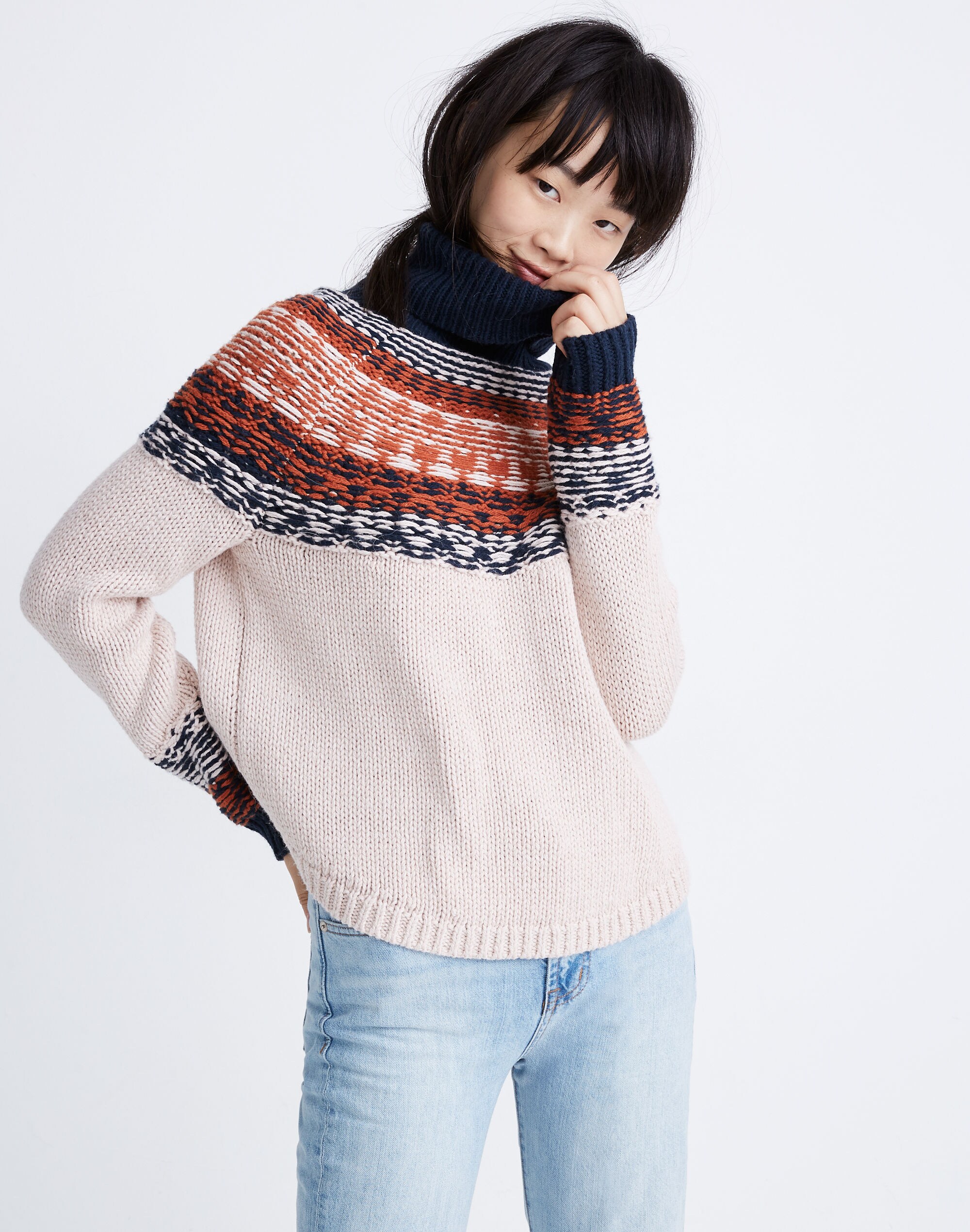 Brookdale Fair Isle Turtleneck Sweater