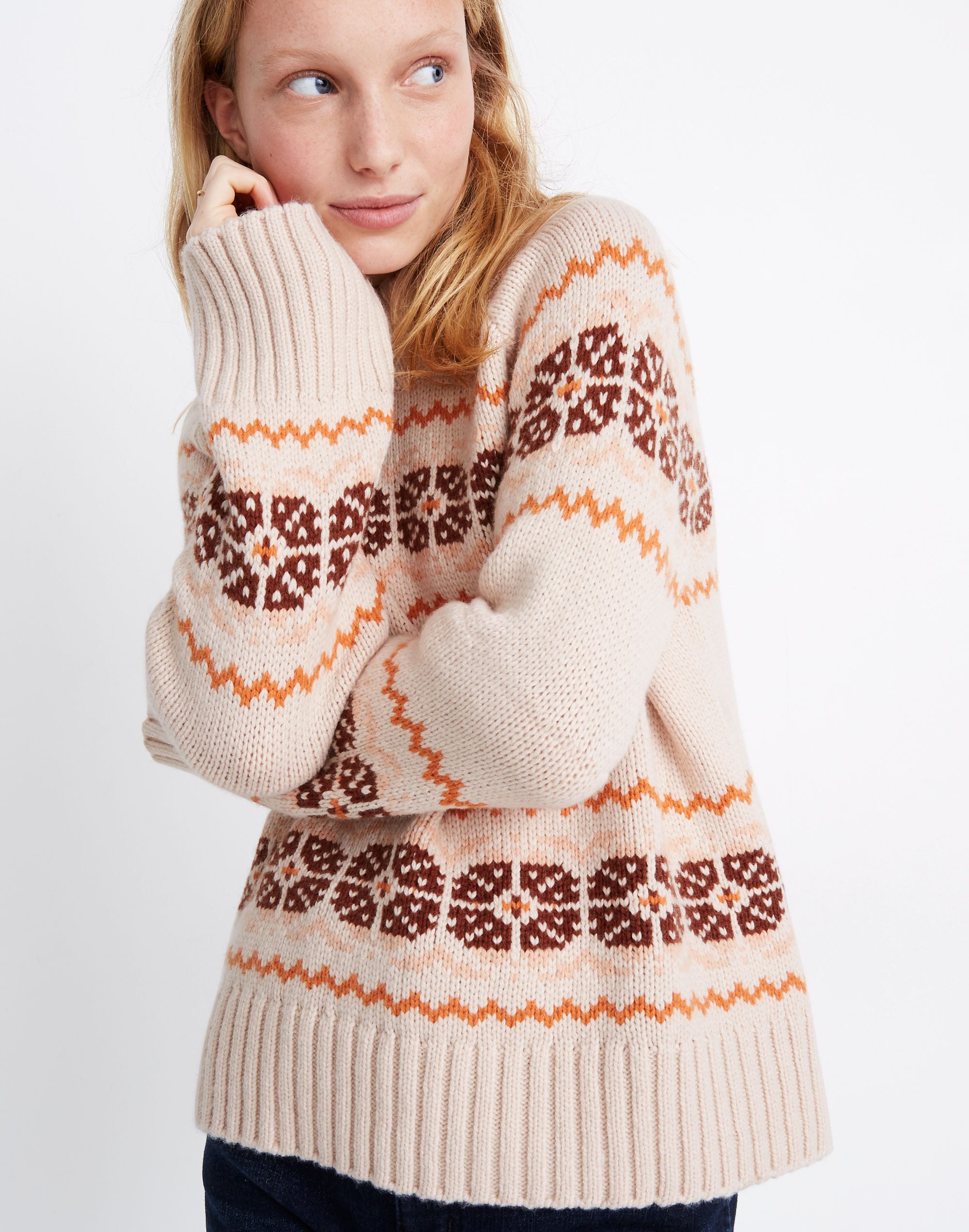 Overbrook Fair Isle Mockneck Sweater