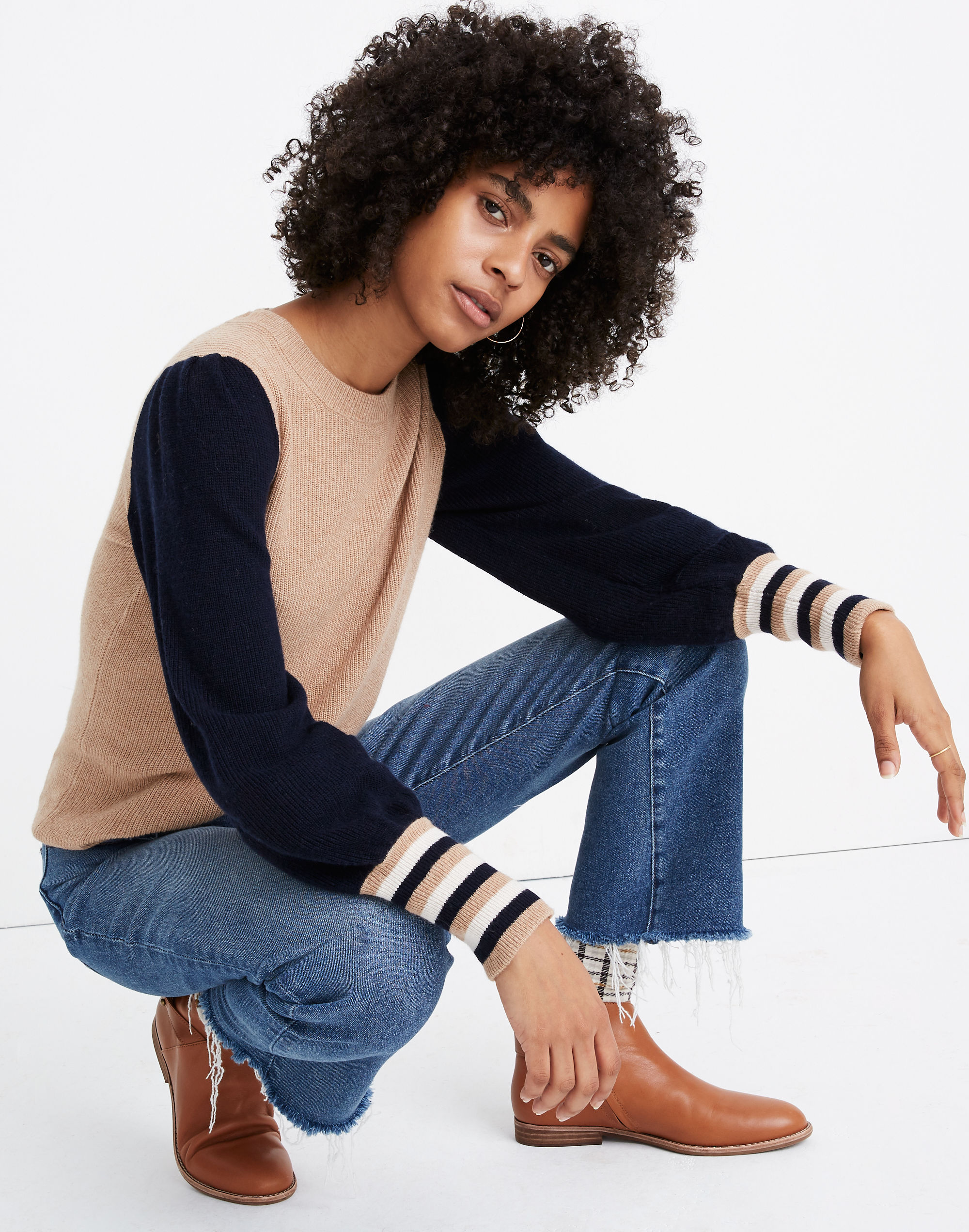 colorblock baybrook pullover sweater