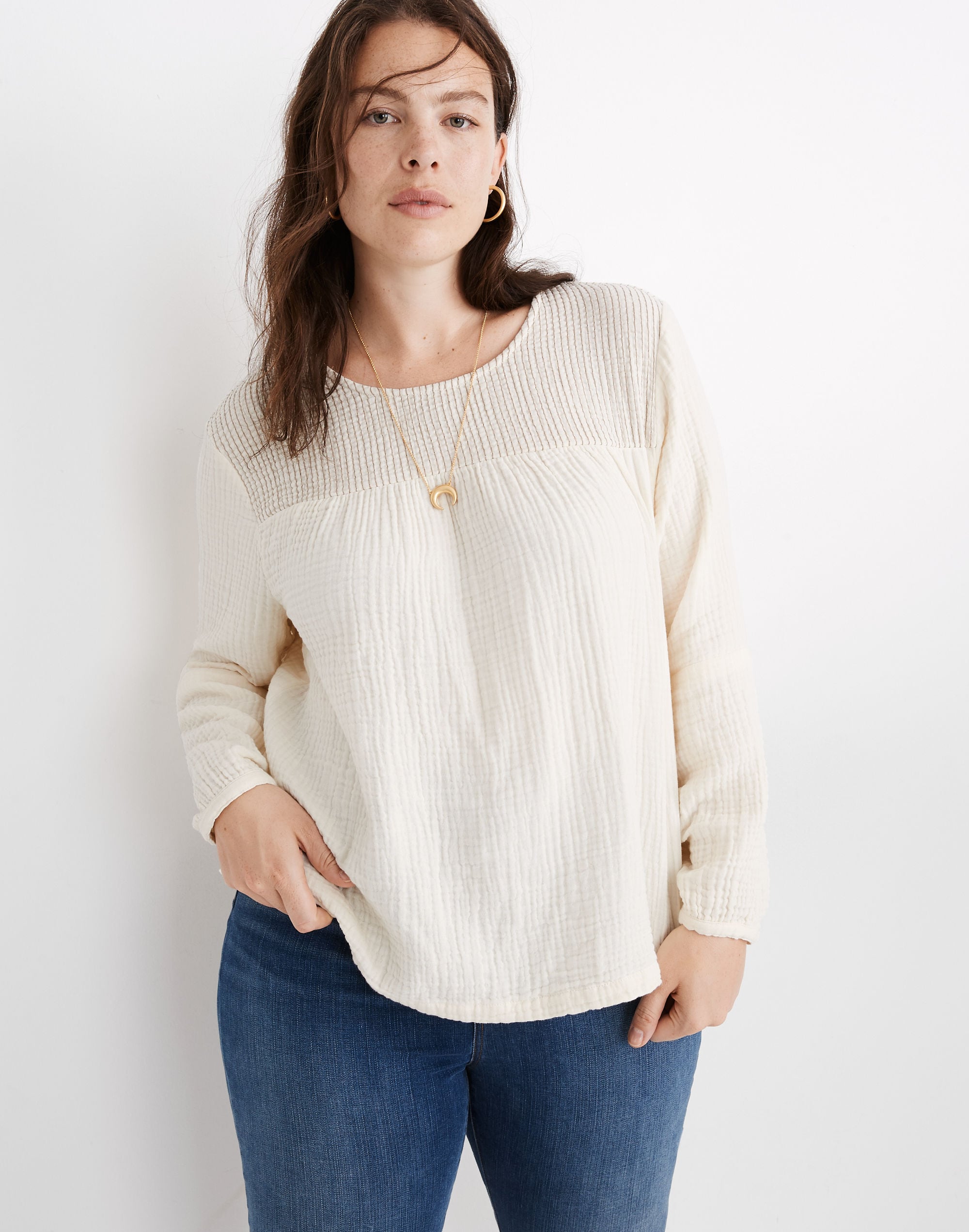 smocked swing top
